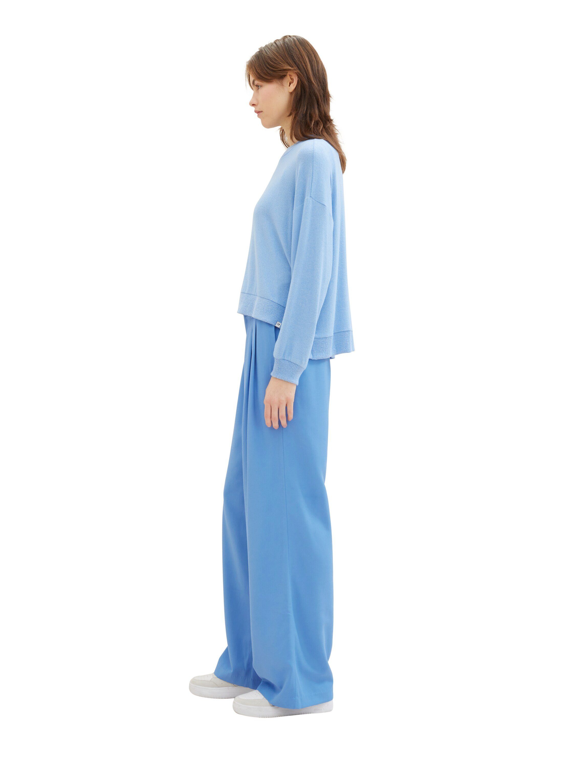 Tom Tailor Denim Geweven broek met wijde pijpen en van viscose