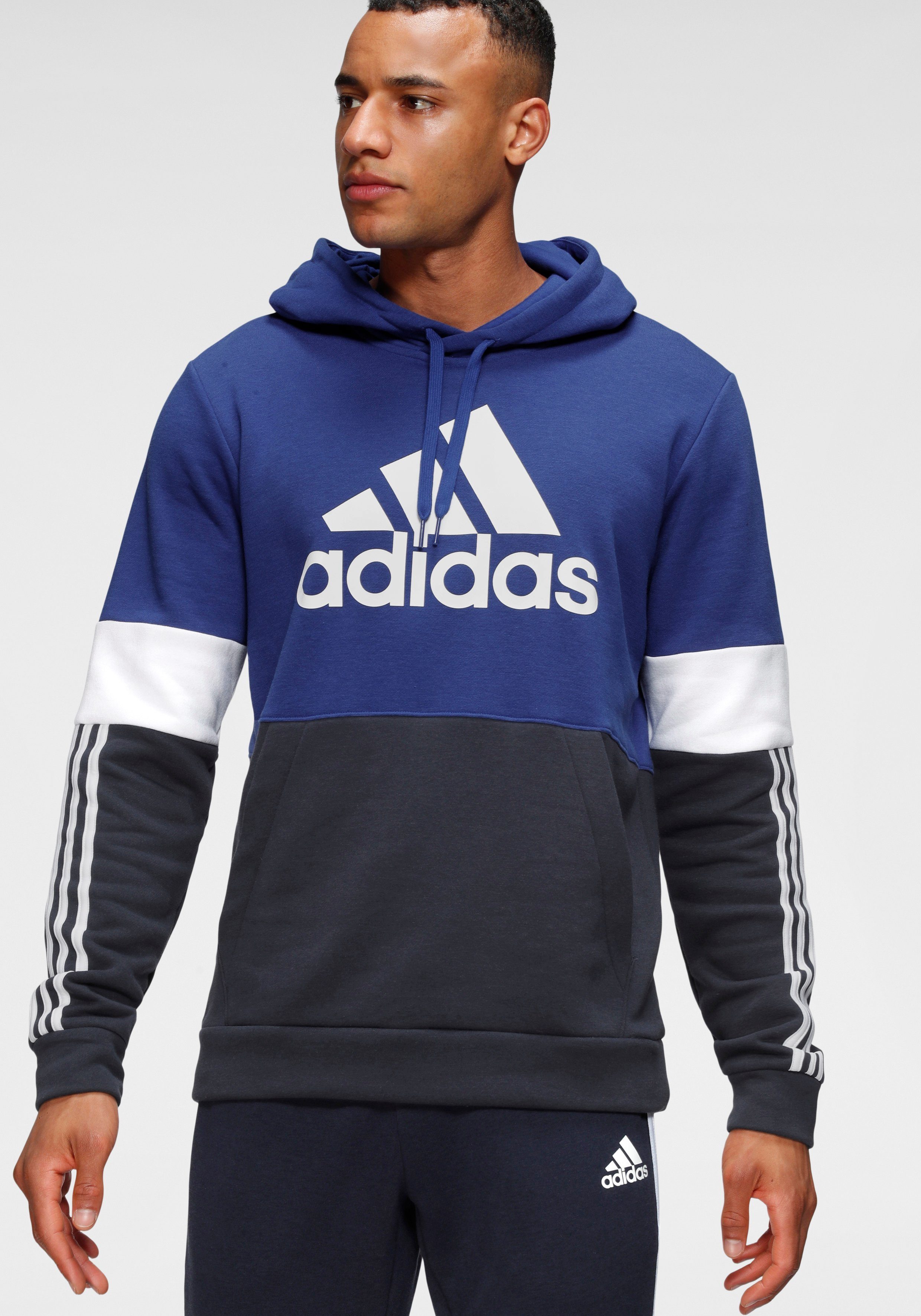 essentials colorblock pullover sweatshirt