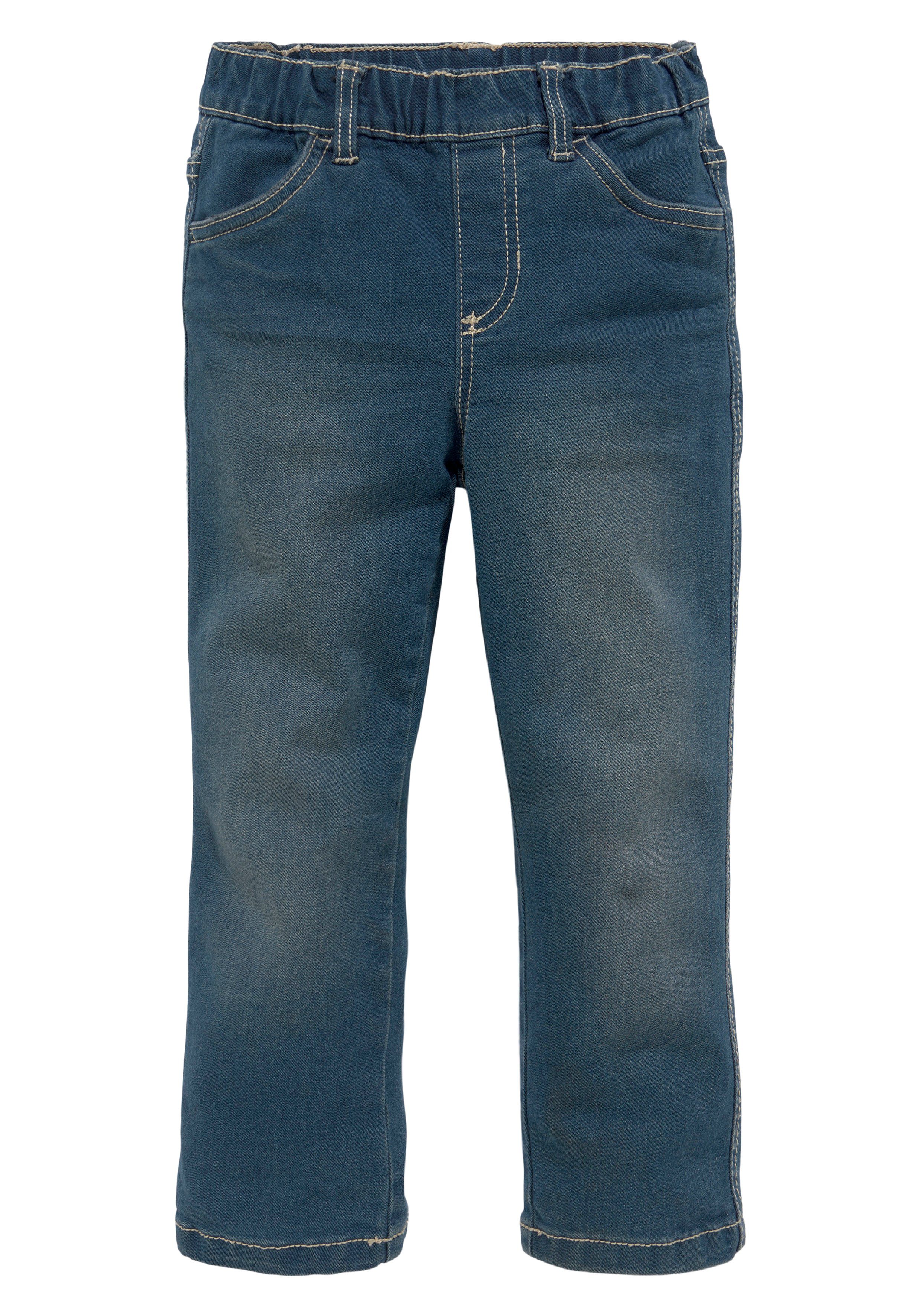 KIDSWORLD Comfortjeans , Stretch-Jeans voor kleine jongens comfortabele pasvorm, rechte pasvorm, met elastische taille