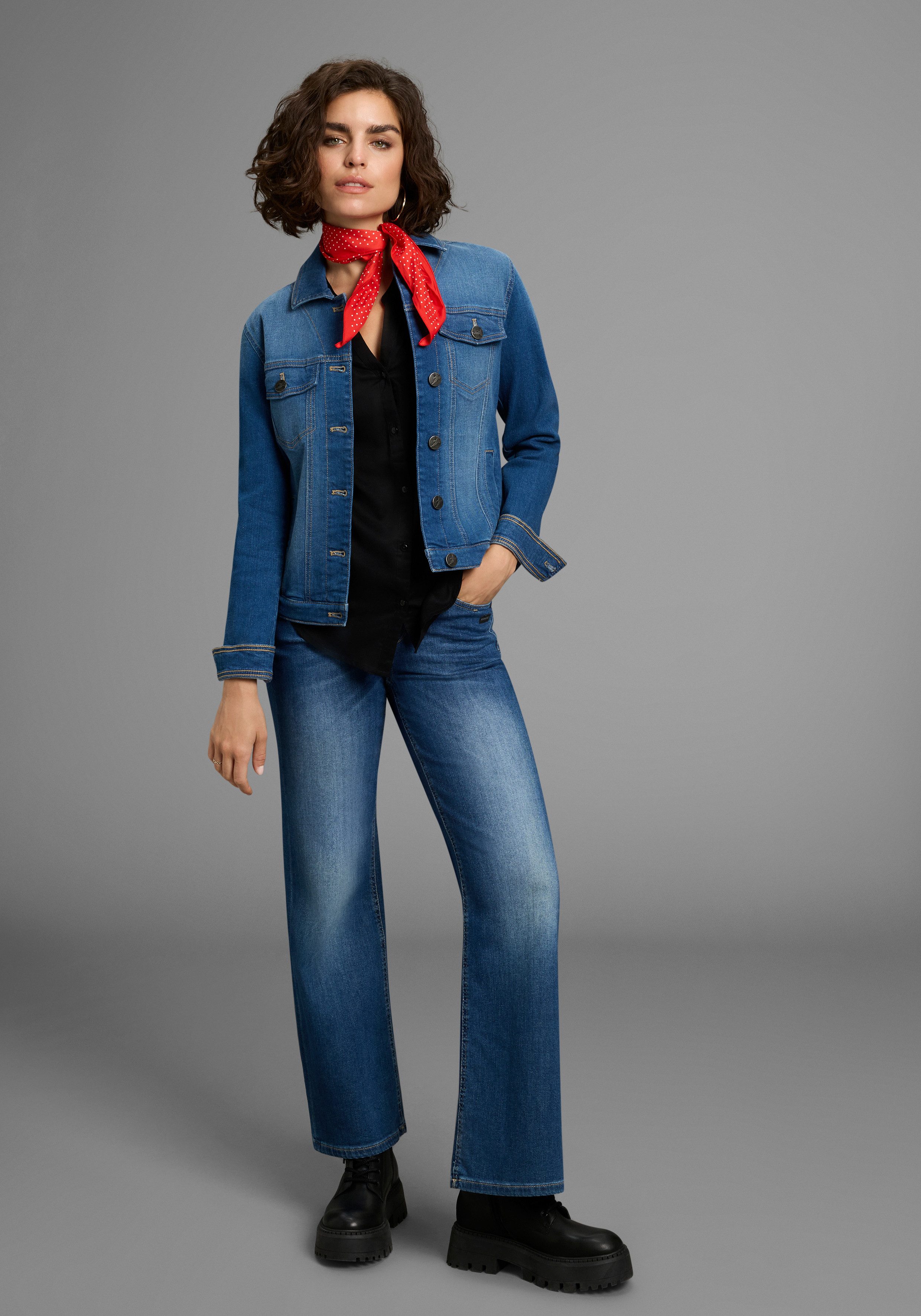 AJC Overhemdblouse met verschillende printvarianten of in uni