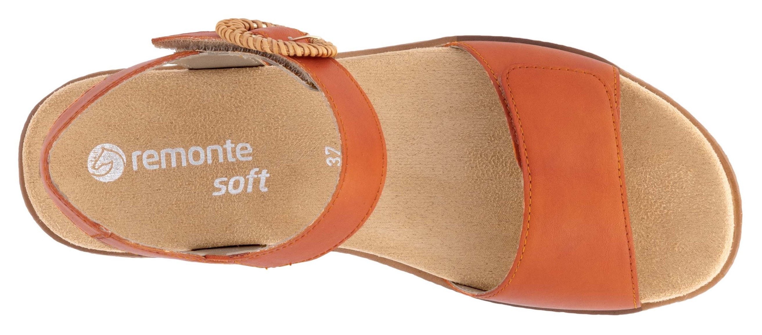 Remonte Sleehaksandaaltjes , zomerschoen, sandalen met bandjes en praktische klittenbandsluitingen