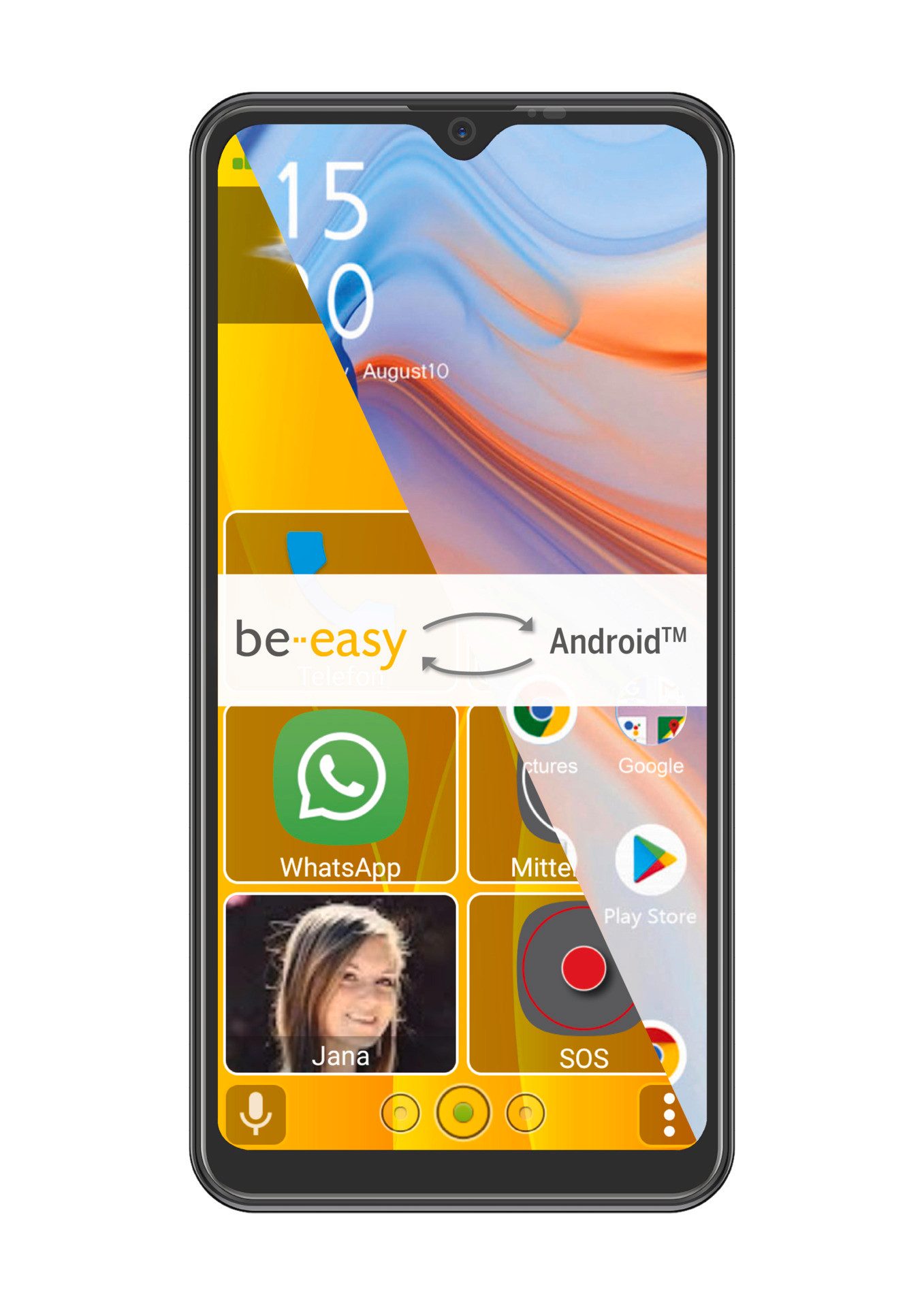 AGM by Beafon Smartphone M6splus inclusief TPU Case + Schermbeschermer