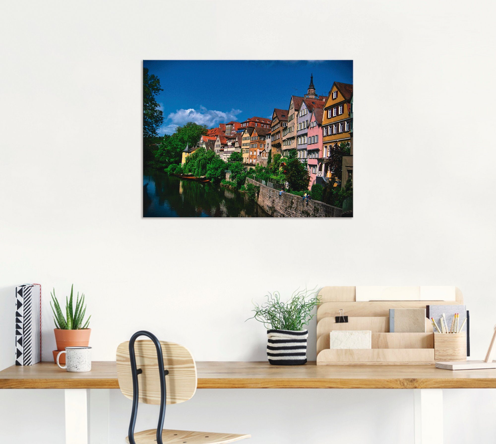 Artland Artprint Tübingen aan de Neckar als artprint van aluminium, artprint op linnen, muursticker of poster in verschillende maten