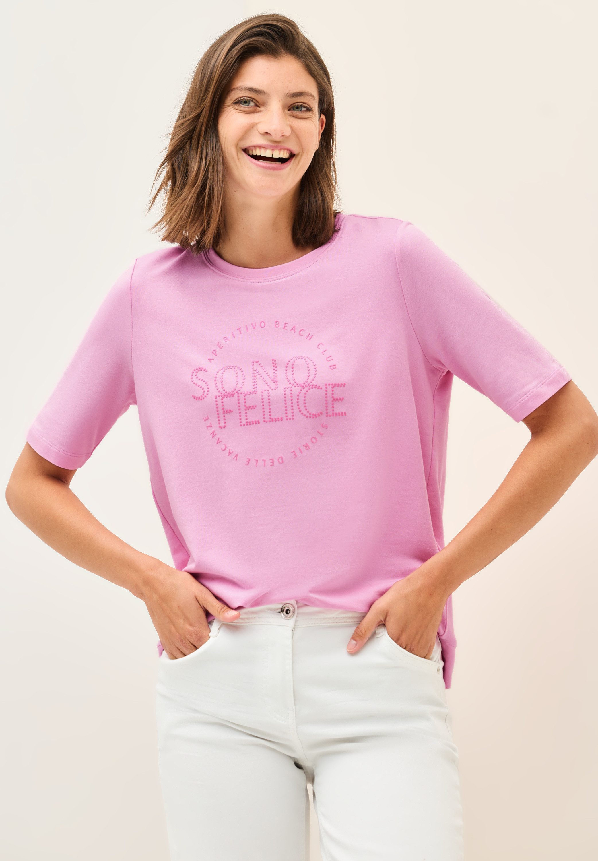 Cecil T-shirt met tekst