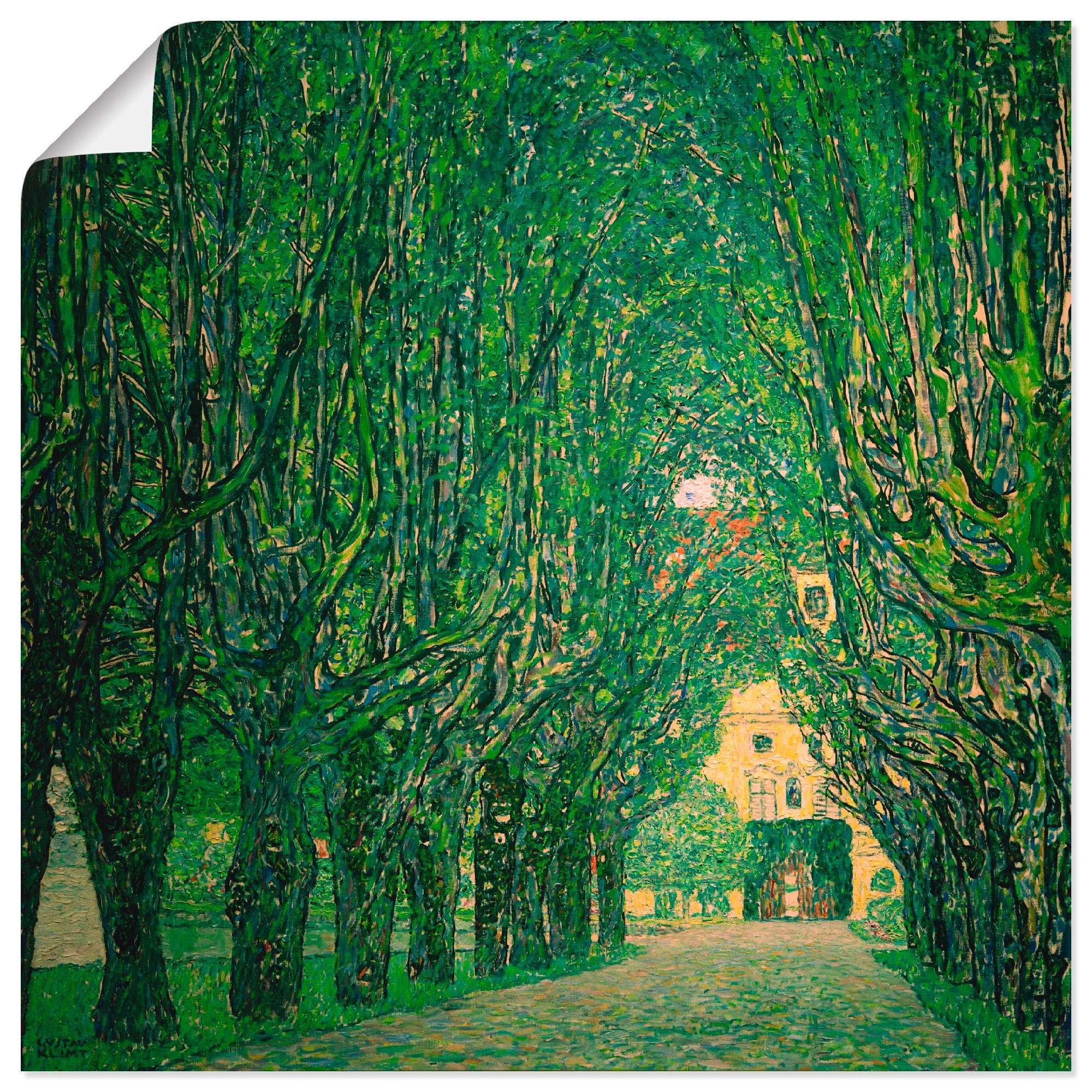 Artland Artprint Allee Im Park Von Schloss Kammer Makkelijk Besteld Otto