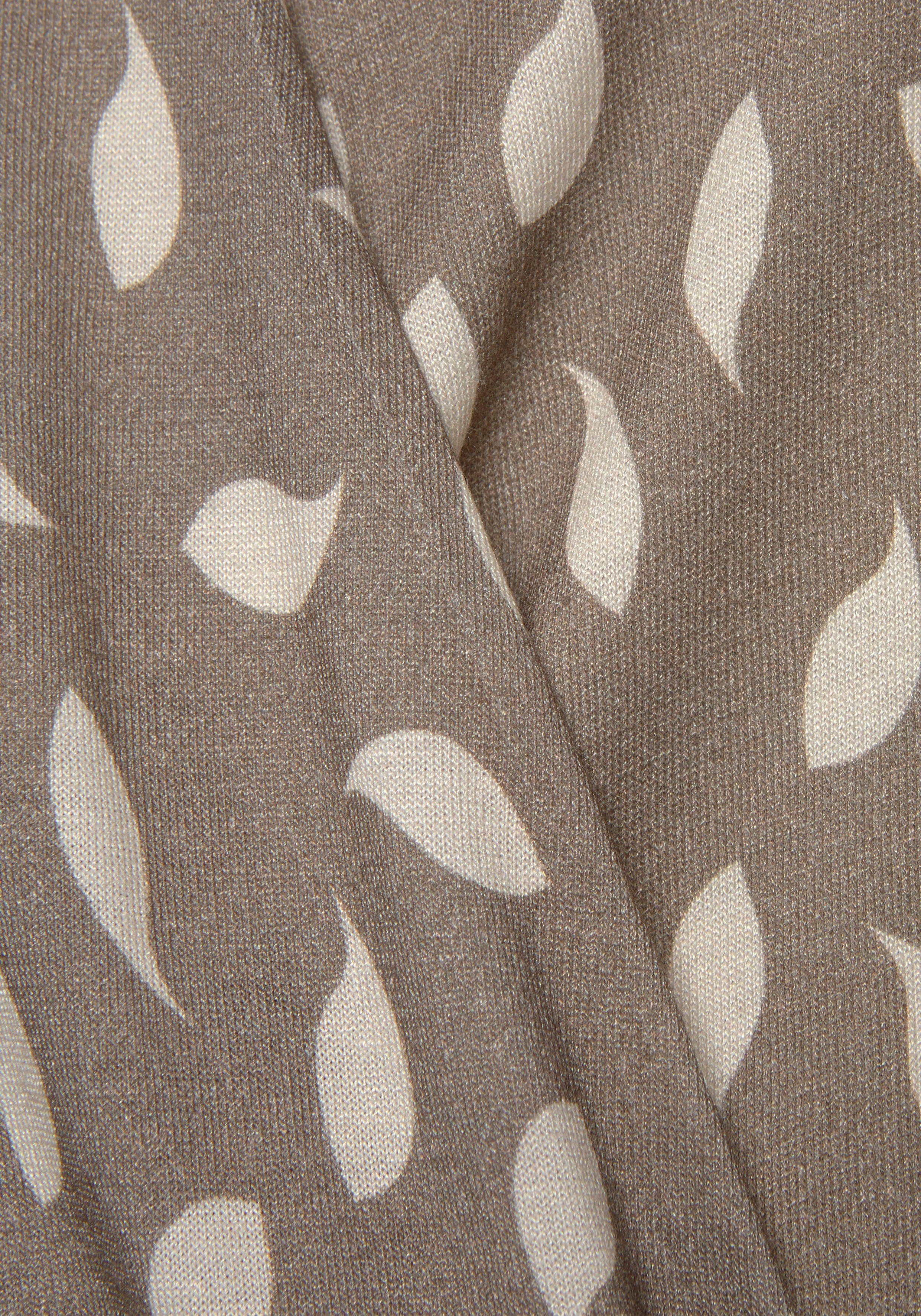 Vivance Tanktop met alloverprint, blousetop met v-hals