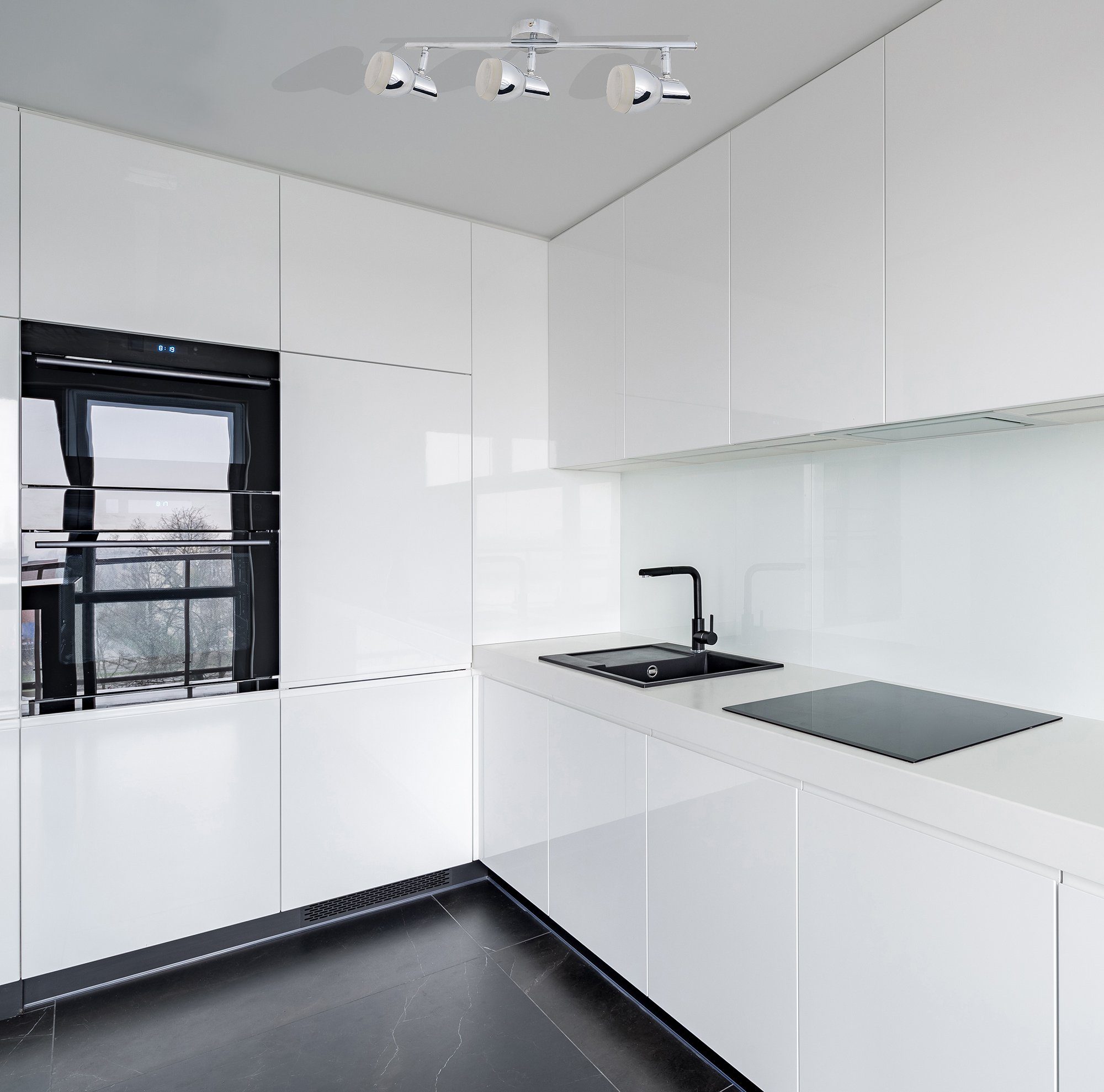 näve Ledplafondspot voor buiten Chromey geschikt voor wand en plafond, kleur: chroom (1 stuk)