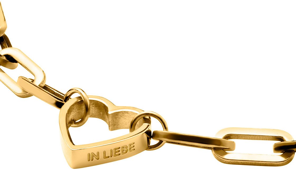 Liebeskind Berlin Armband Sieraad cadeau roestvrijstalen armband hart, LJ-0343-B-20, LJ-0344-B-20