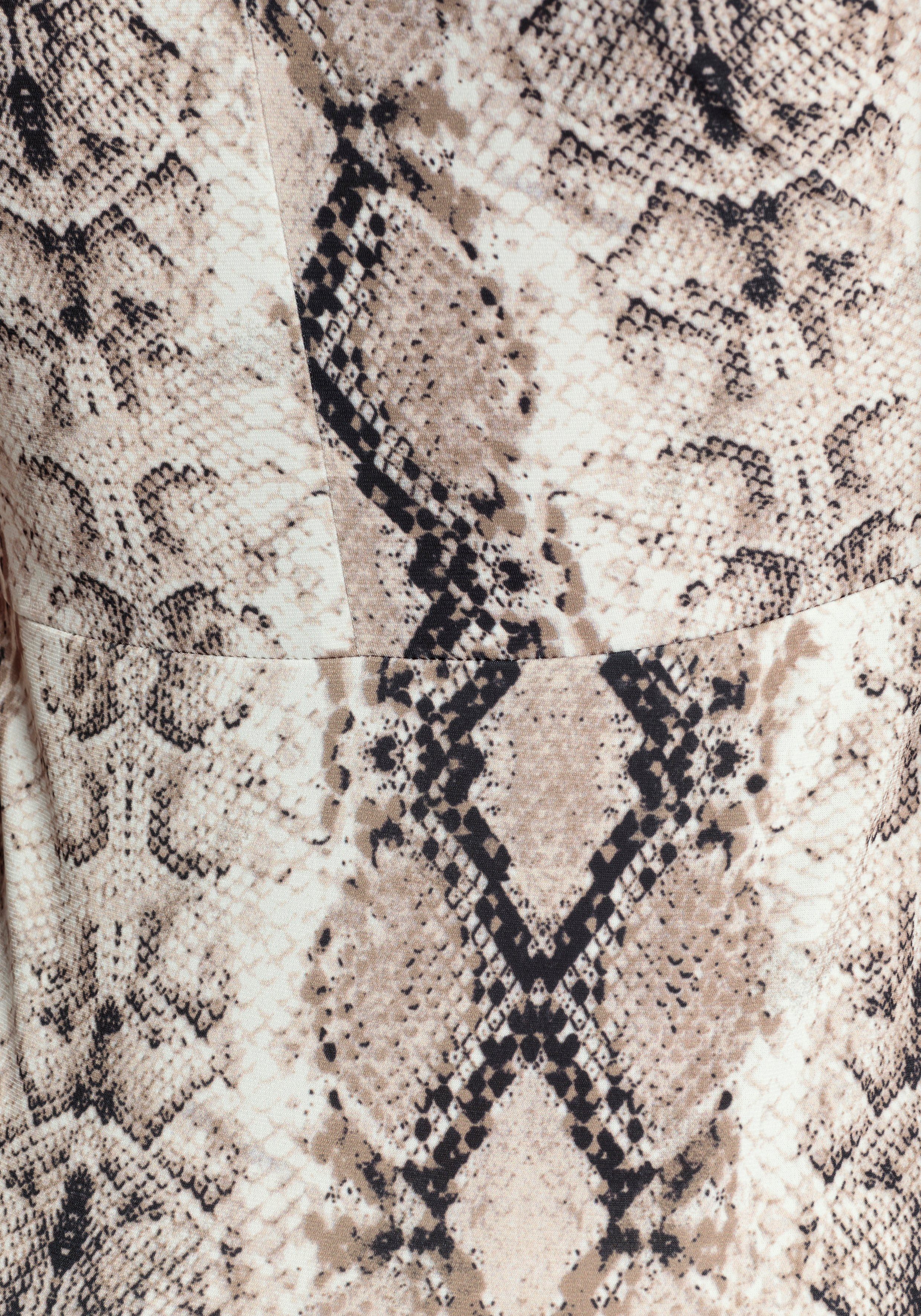 Melrose Mini-jurk met moderne animal-print