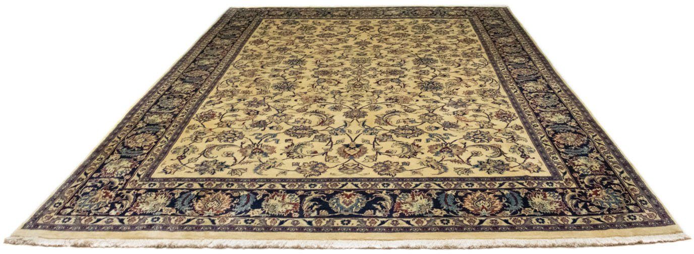 morgenland Wollen kleed Maschad geheel gedessineerd beige chiaro 340 x 242 cm Uniek exemplaar met certificaat