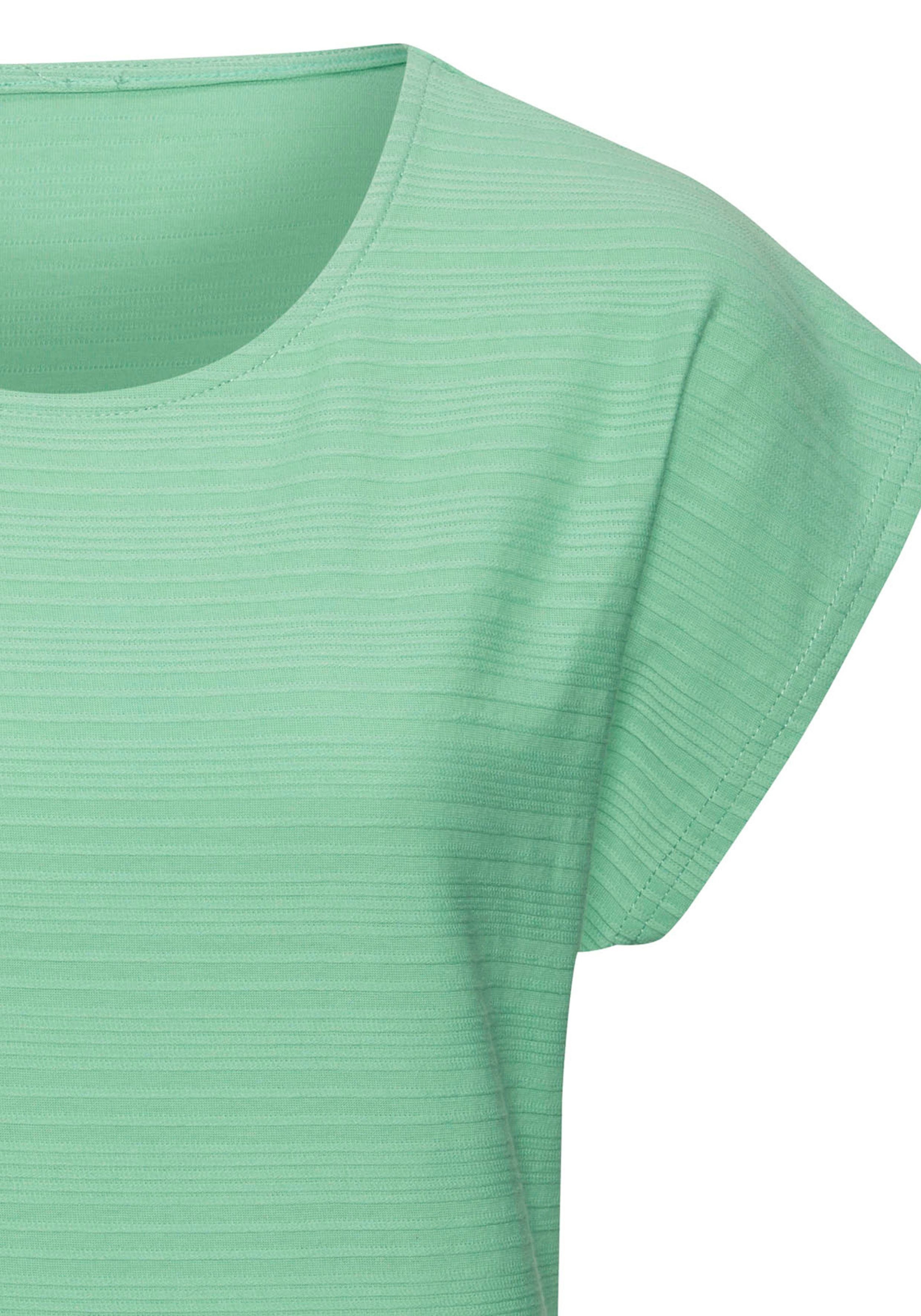 Vivance T-shirt Met modieuze streepstructuur in een zachte katoenkwaliteit (1-delig)