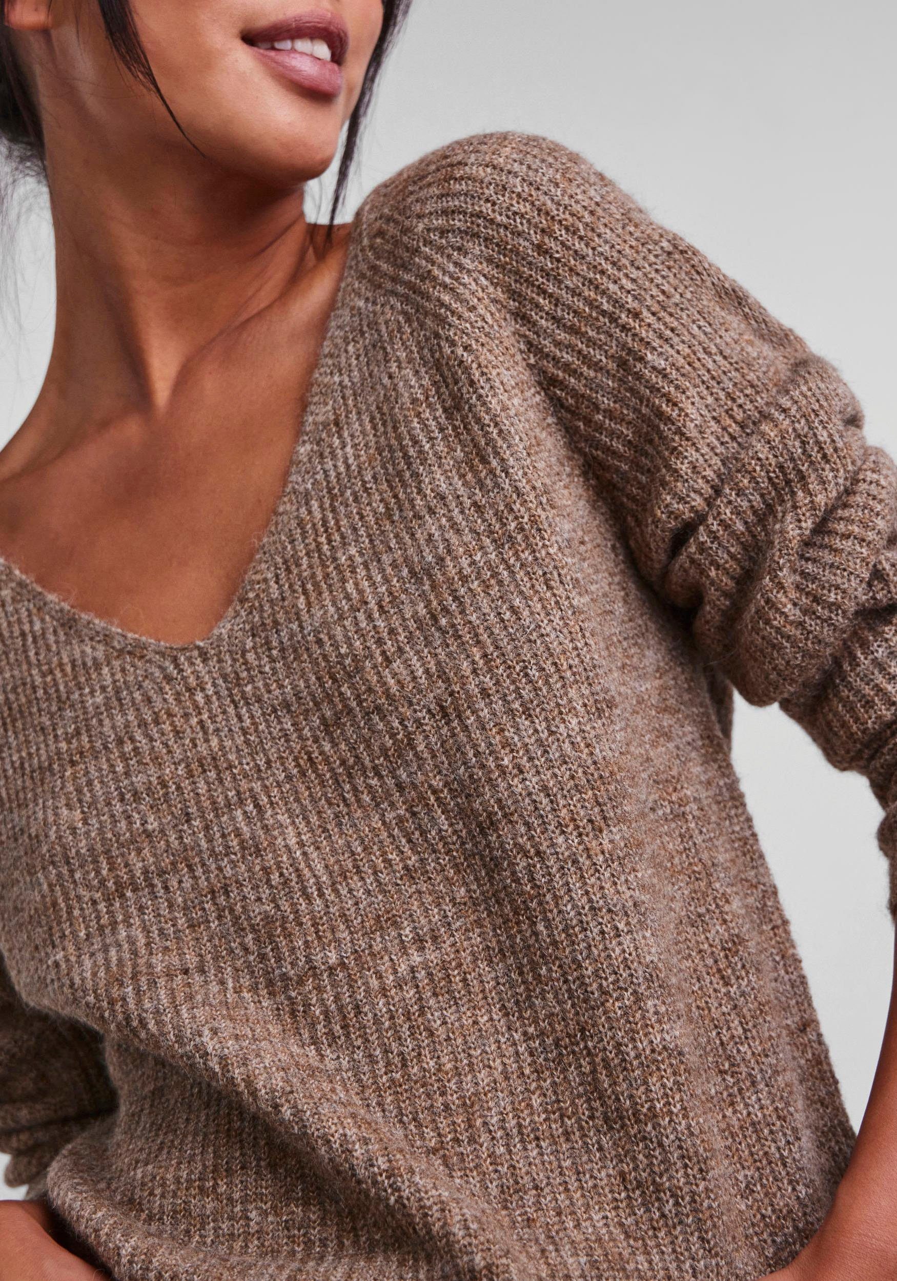 pieces Trui met V-hals PCELLEN LS V-NECK KNIT NOOS BC