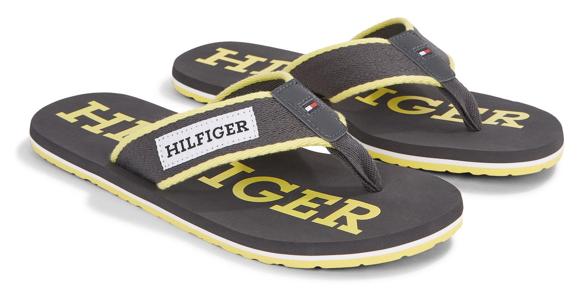 Tommy Hilfiger Teenslippers PATCH HILFIGER BEACH SANDAL zomerschoen, slippers, badschoen, zwemschip,...