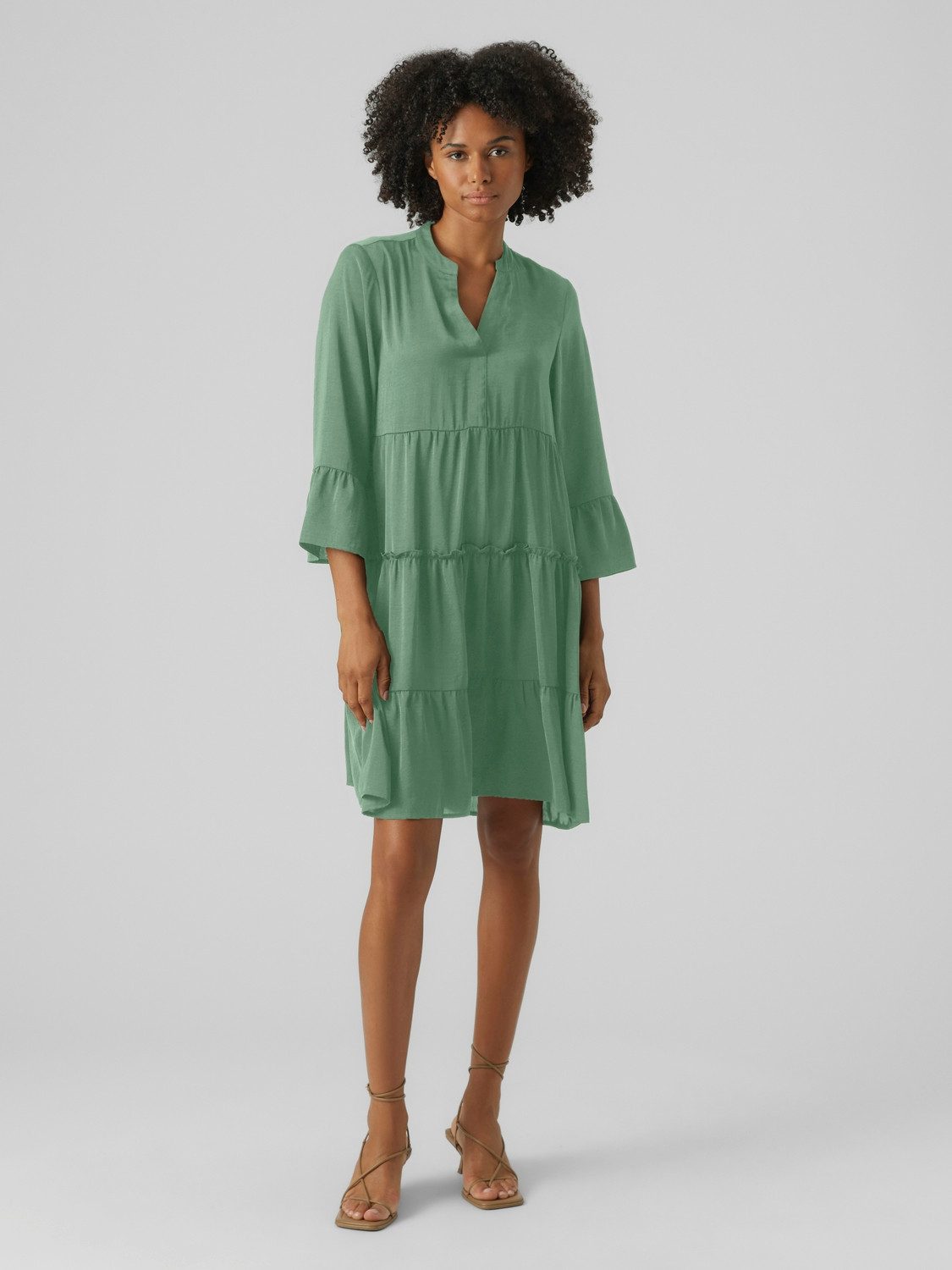 Vero Moda Tuniekjurk VMKATRINE 3/4 SHORT DRESS WVN NOOS