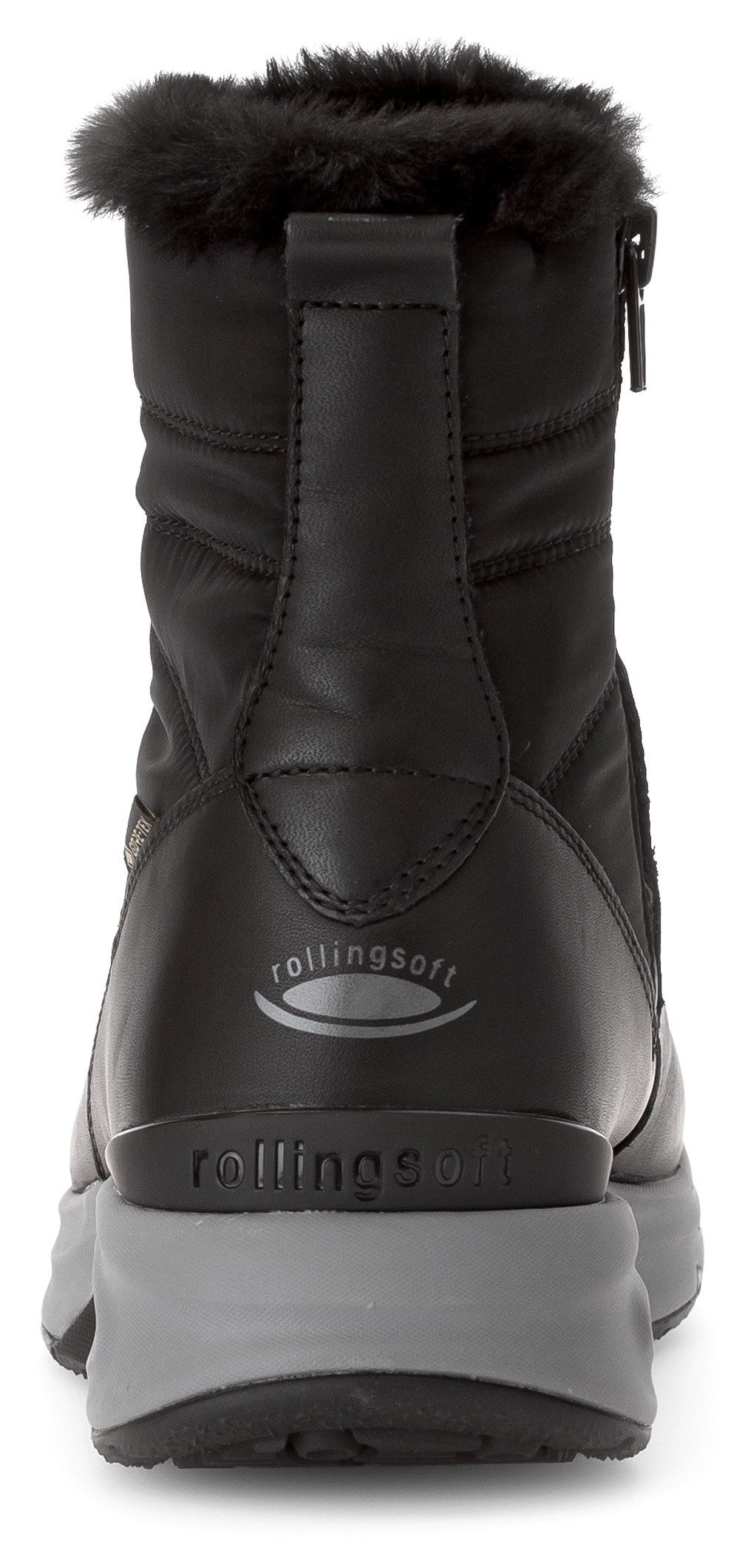 Gabor Rollingsoft Winterlaarzen sleehak, veterschoenen, outdoorschoen, ogen, bergbeklimmer-look