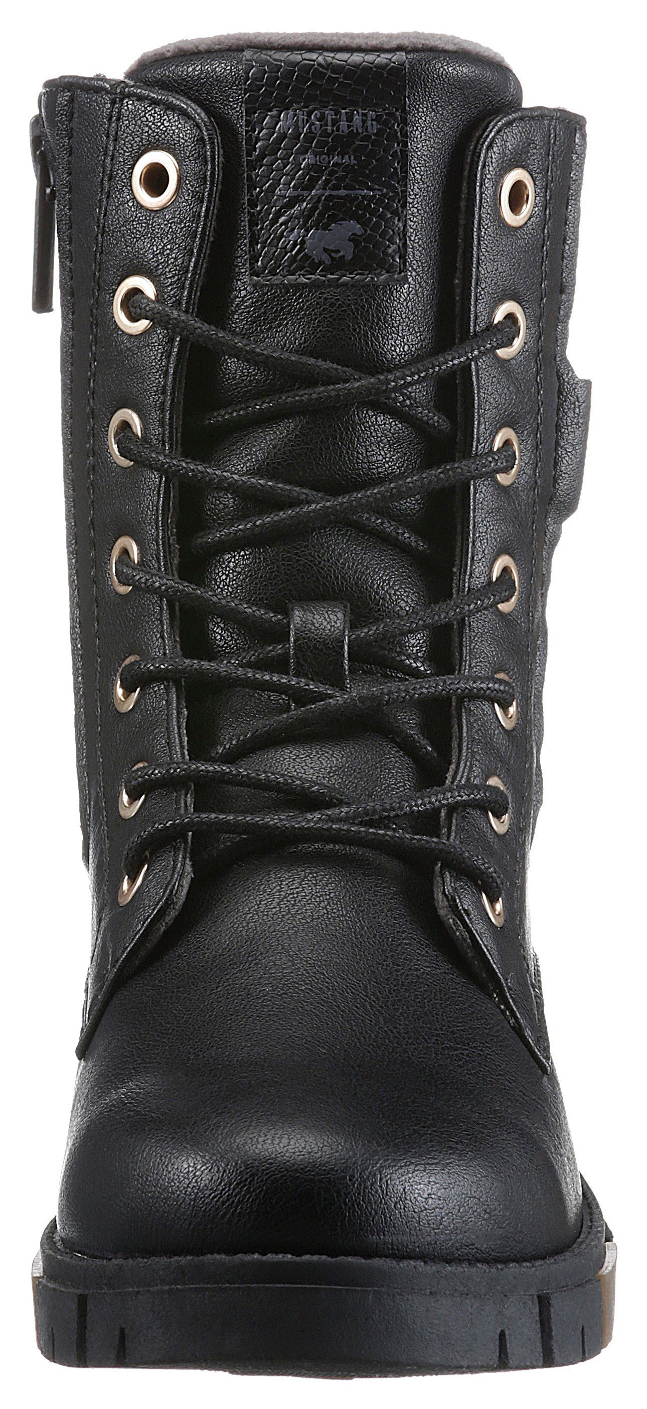 Mustang Shoes Veterlaarsjes Boots, winterlaarzen met binnenrits