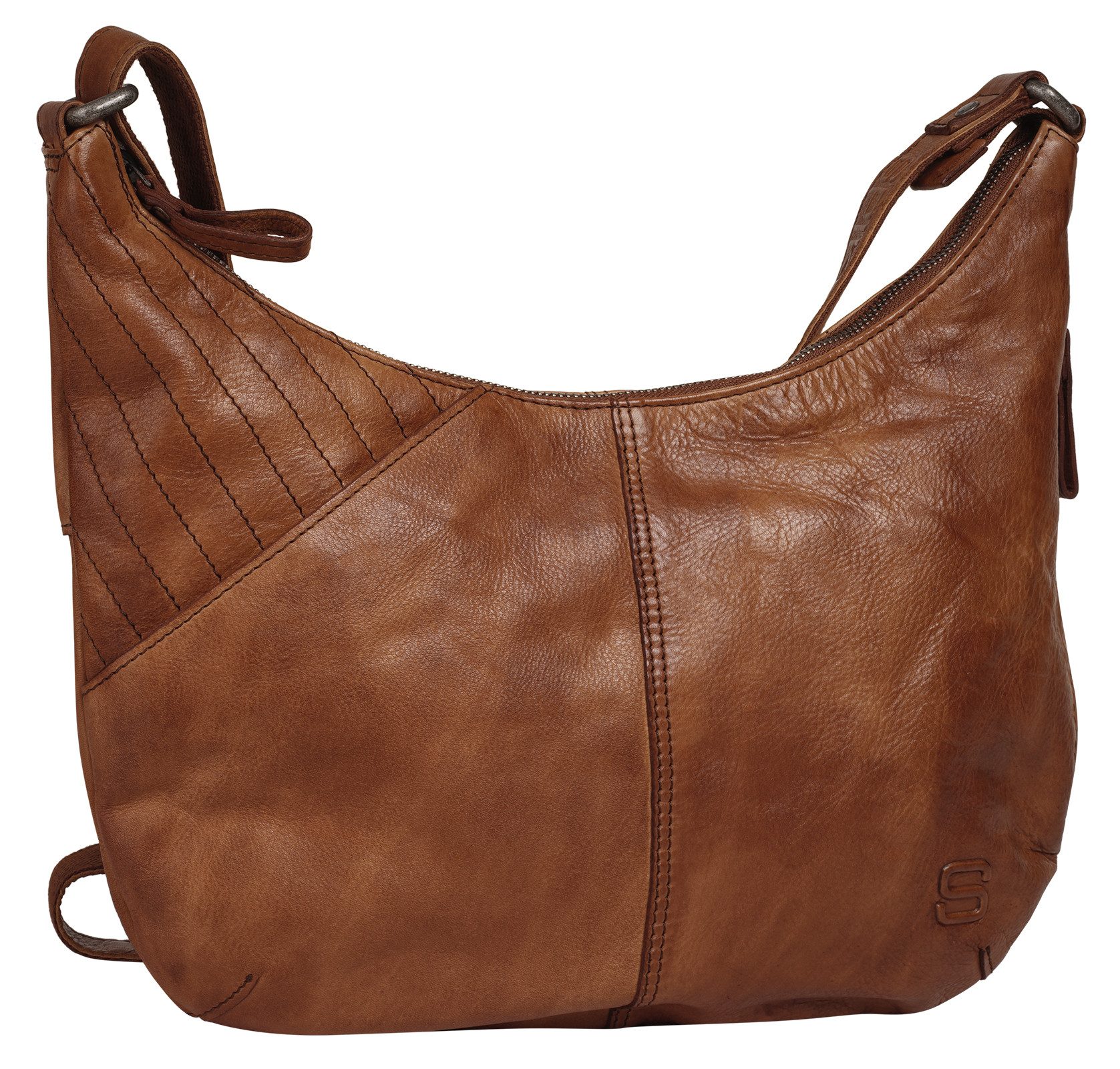 Spikes & Sparrow Schoudertas echt leder