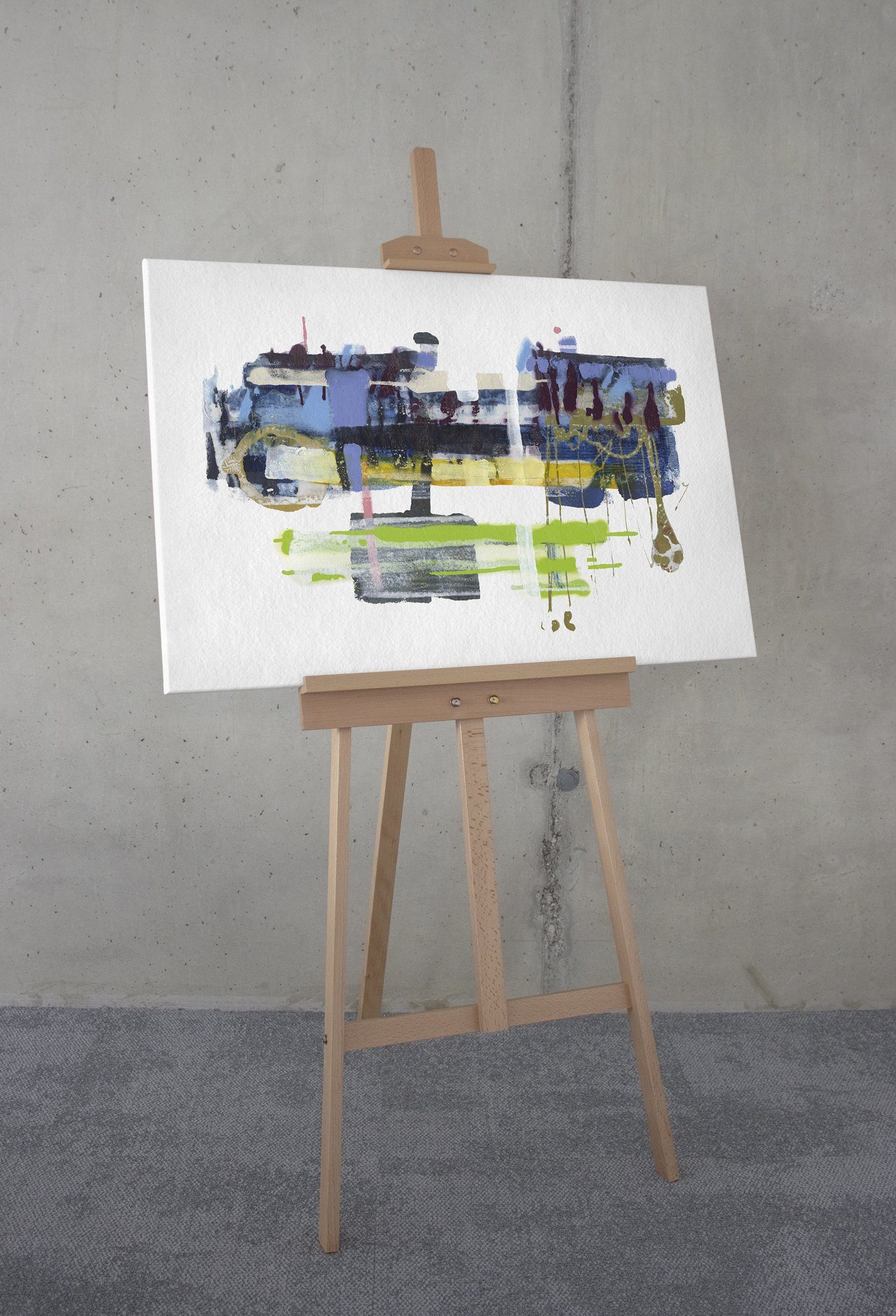 Komar Artprint op linnen Flying Car - Afmeting 60 x 90 cm (1 stuk)