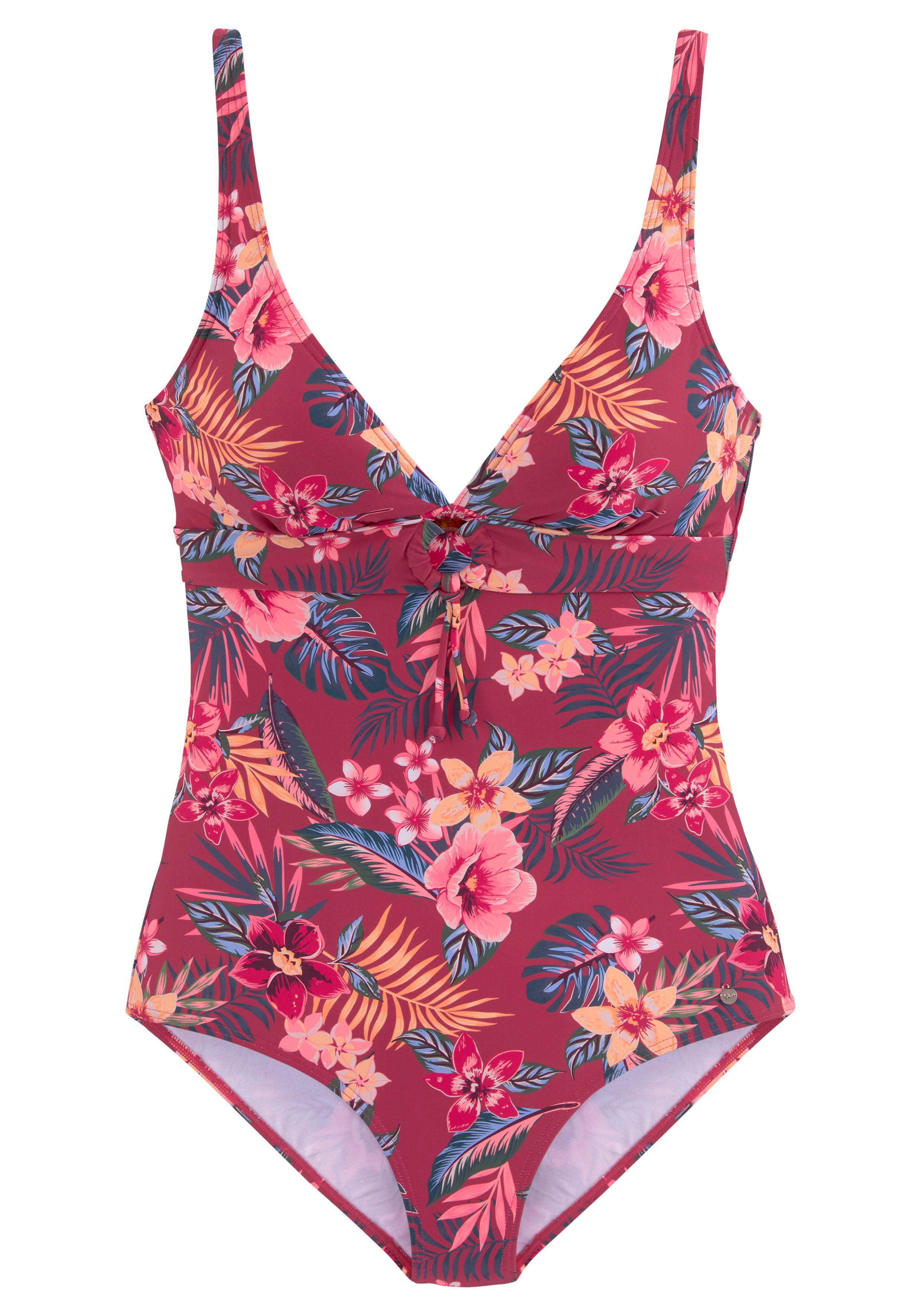 s.Oliver RED LABEL Beachwear Badpak MARIKA met sierring en modellerend effect