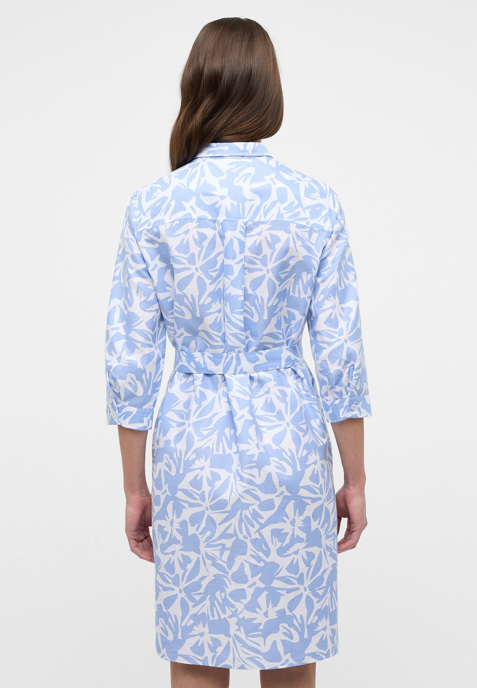 Eterna Jurk met overhemdkraag Loose fit