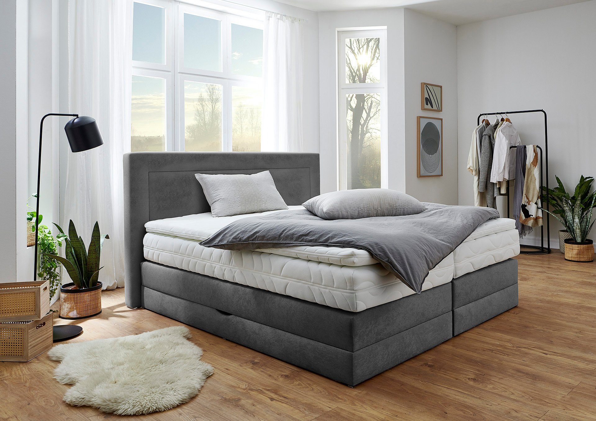 Westfalia Polsterbetten Boxspring naar keuze met bedkist en topmatras