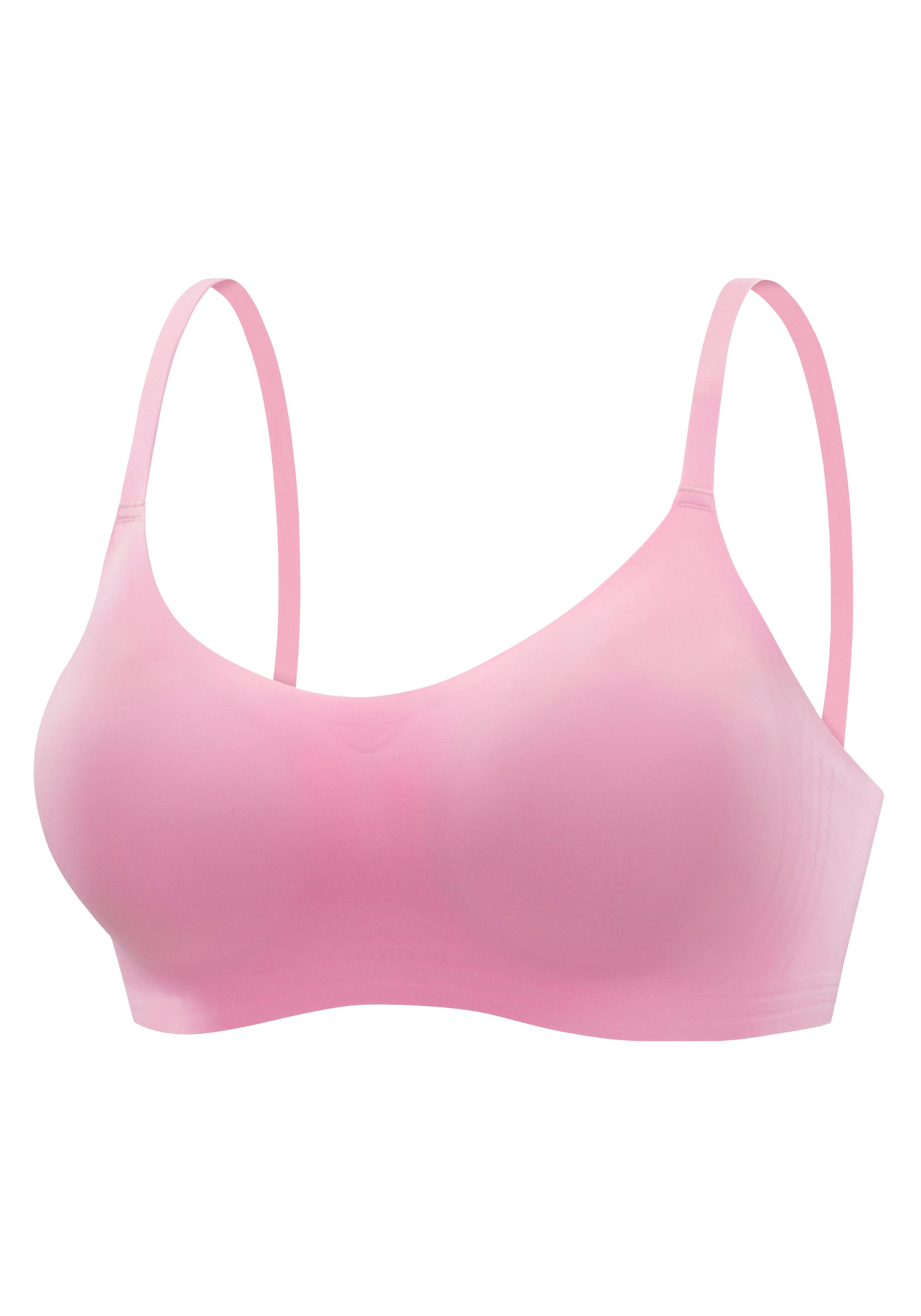 Nuance Bralette-bh NAADLOOS zonder beugels, met verwijderbaar push-up kussen, basic lingerie