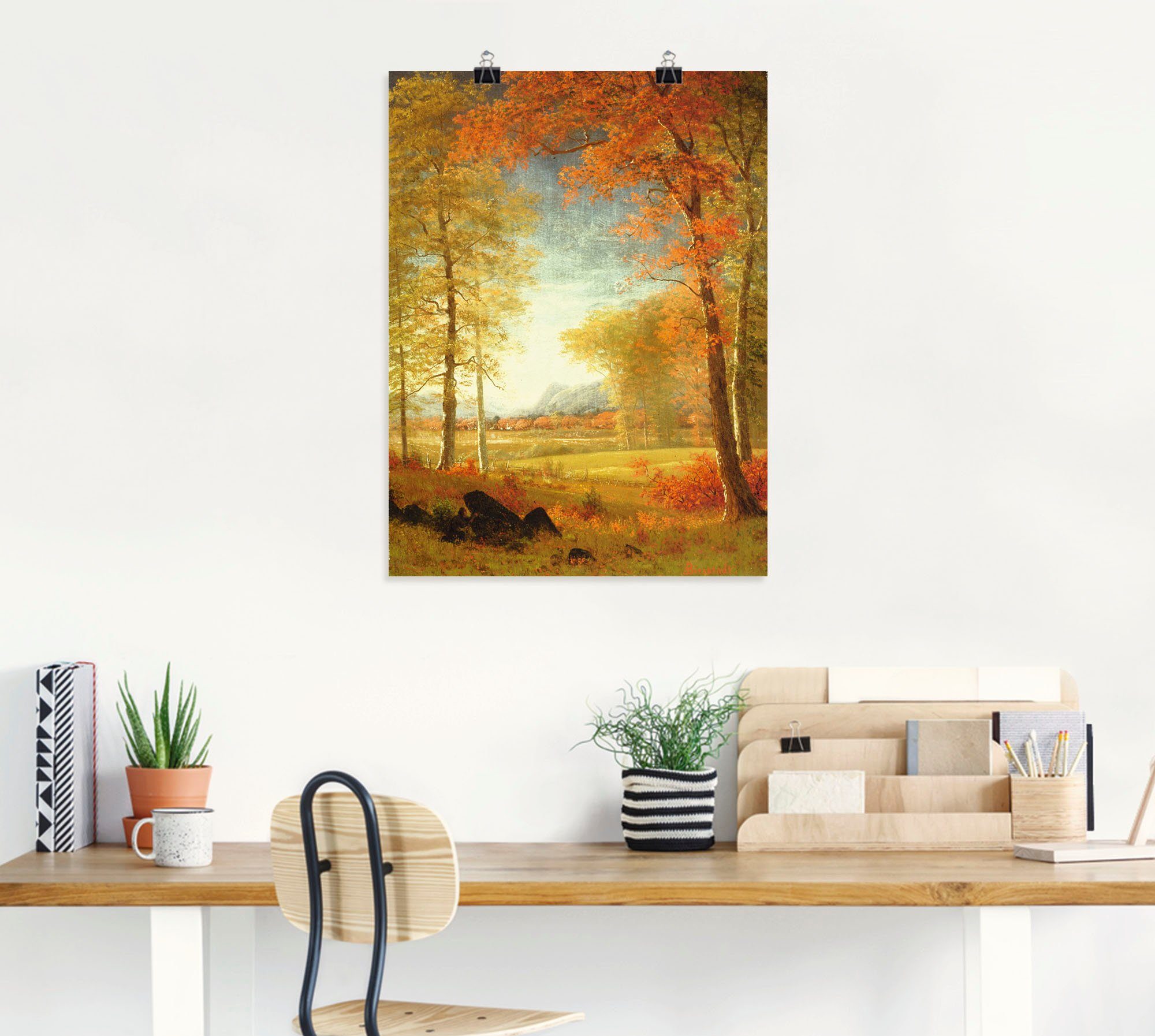 Artland Artprint Herfst in Oneida County, New York. als artprint op linnen, poster in verschillende formaten maten