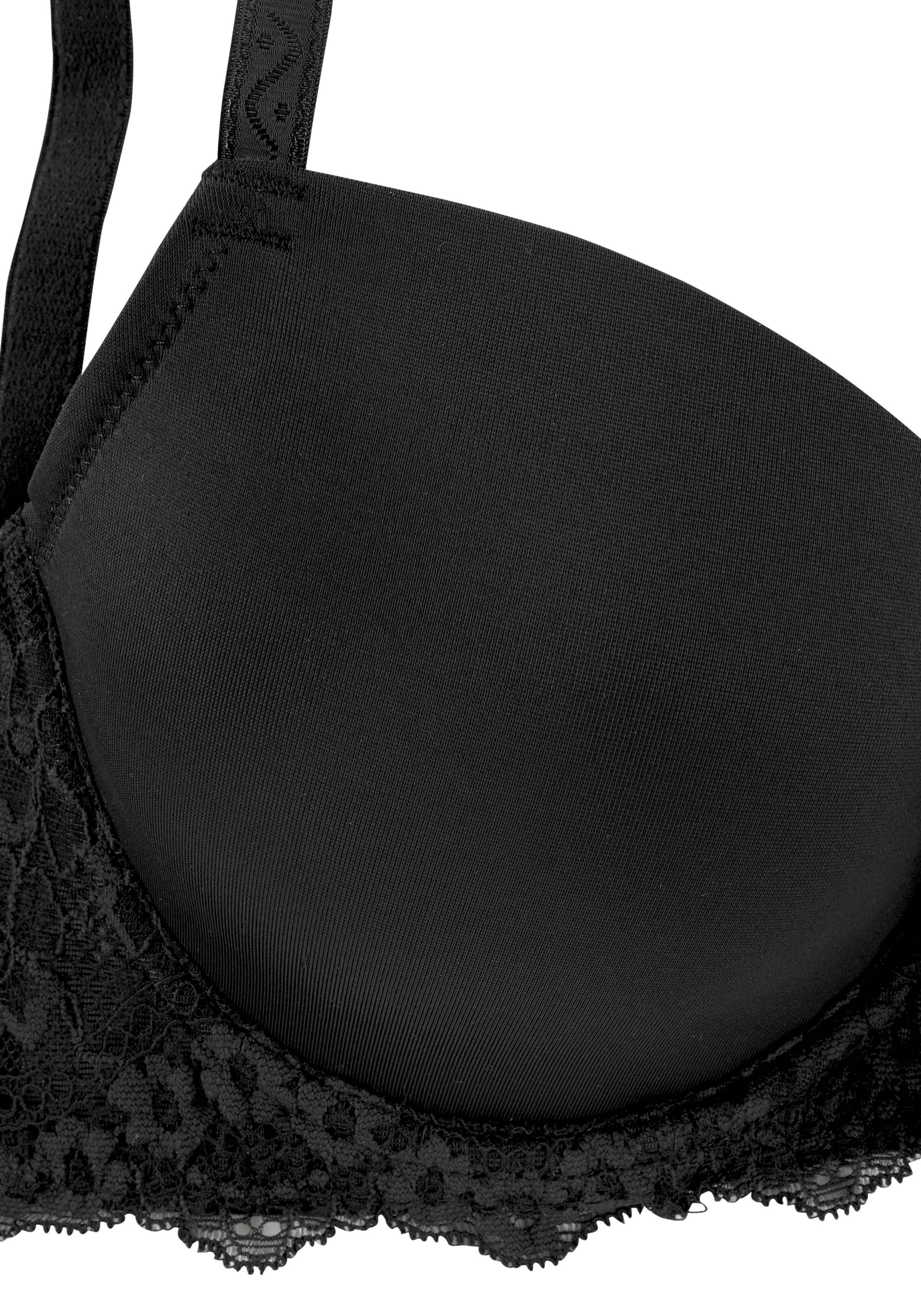 Lascana Bh met steuncups met naadloze cups en leuke kanten achterkant, dessous