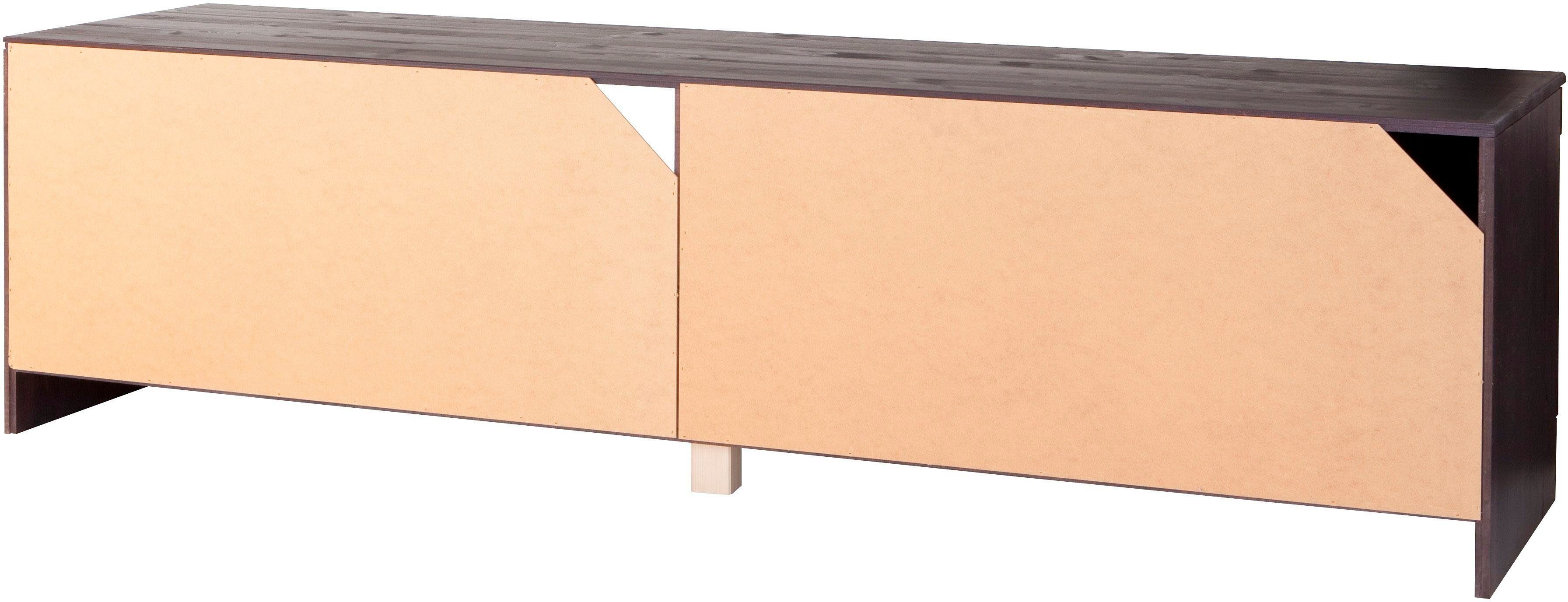 Home affaire Tv-meubel Cubrix Commode van mooi massief dennenhout, breedte 162 cm