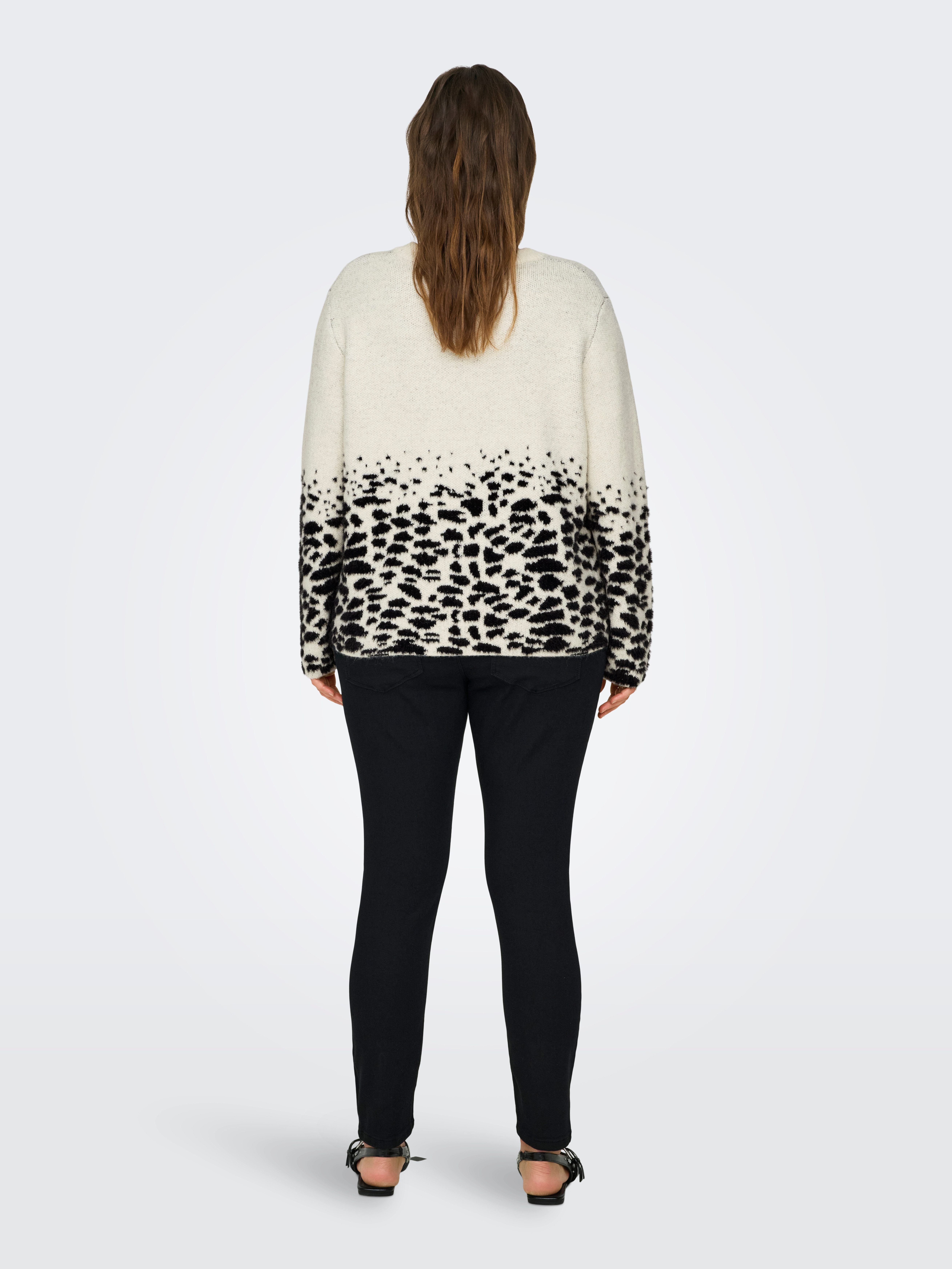 ONLY CARMAKOMA Trui met ronde hals CARANNI LS O-NECK JQ KNT