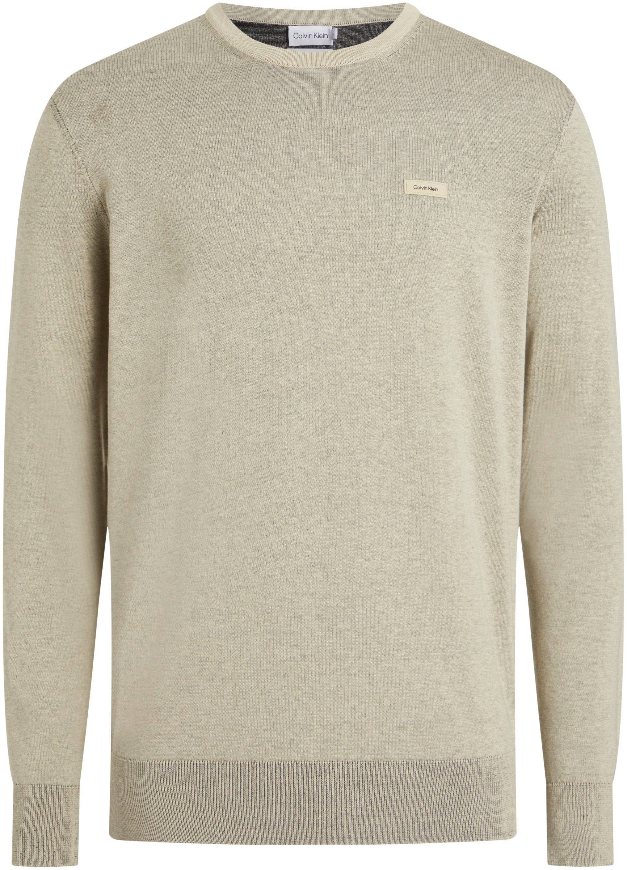 Calvin Klein Trui met ronde hals COTTON SILK BLEND CN SWEATER