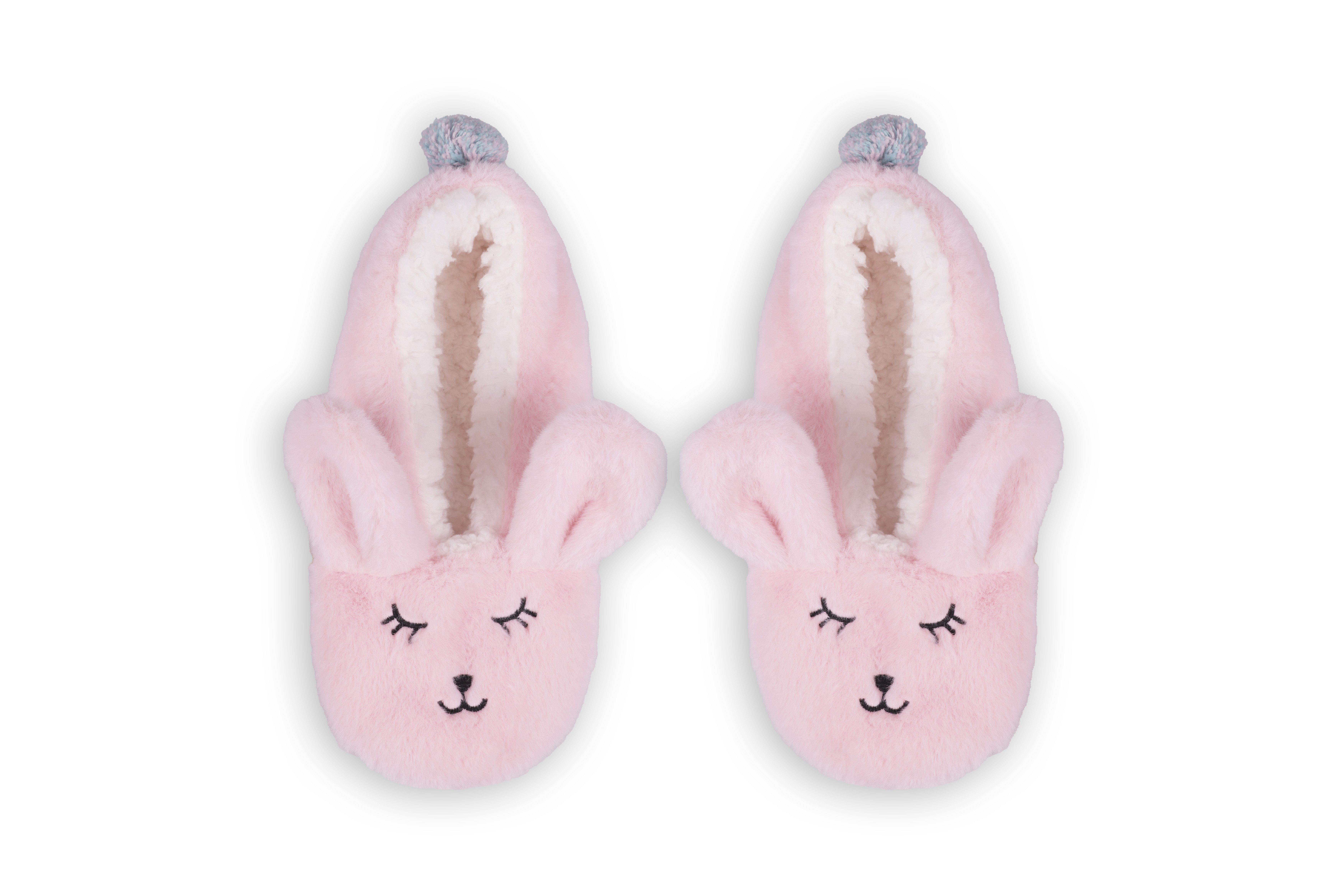 Capelli New York Pantoffels Huispantoffel FXL-132 antislip zool, haasjes-applicatie, warm gevoerd (1 paar)