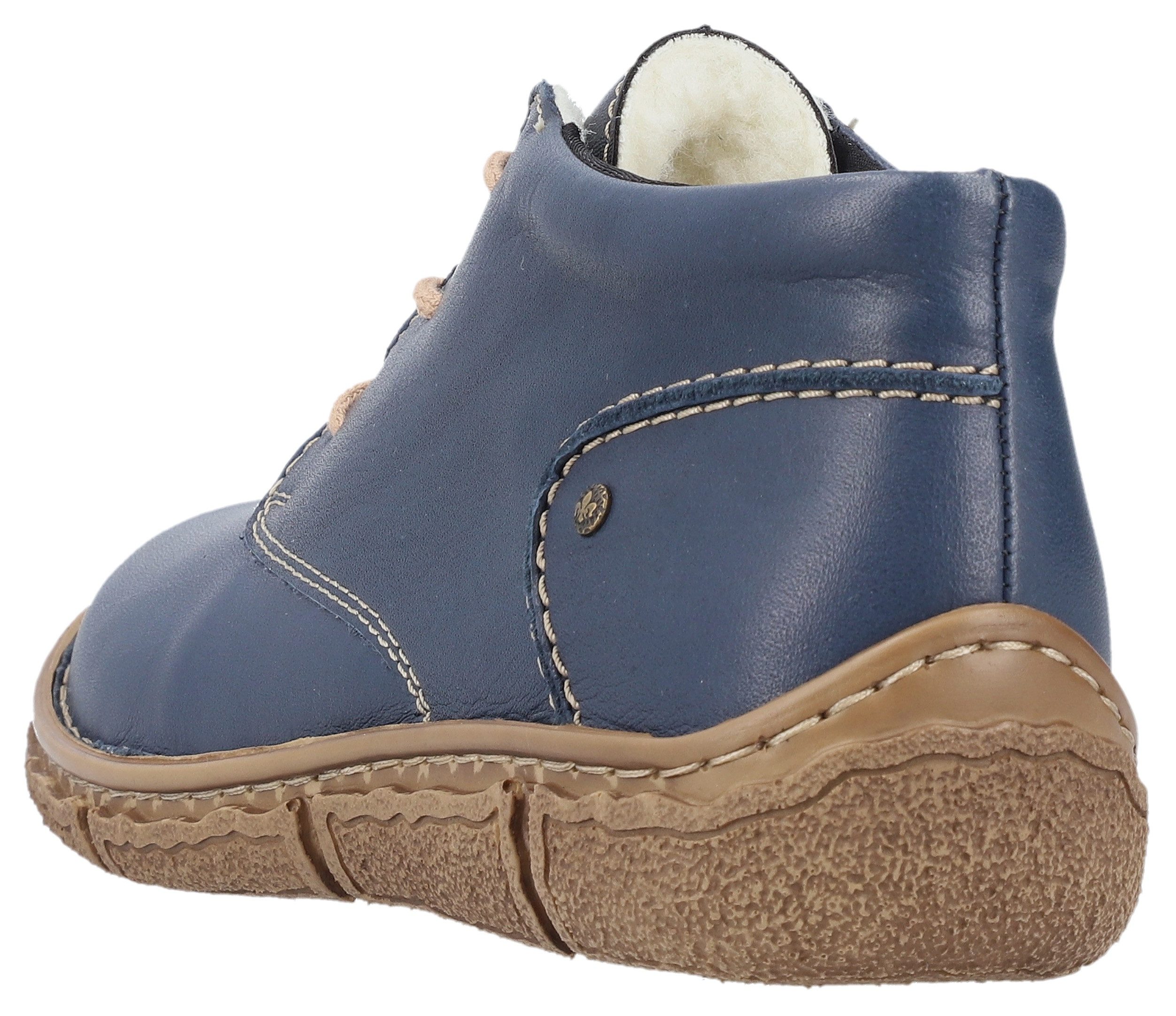 Rieker Winterlaarzen , veterschoenen, korte enkellaars met schachtkussen