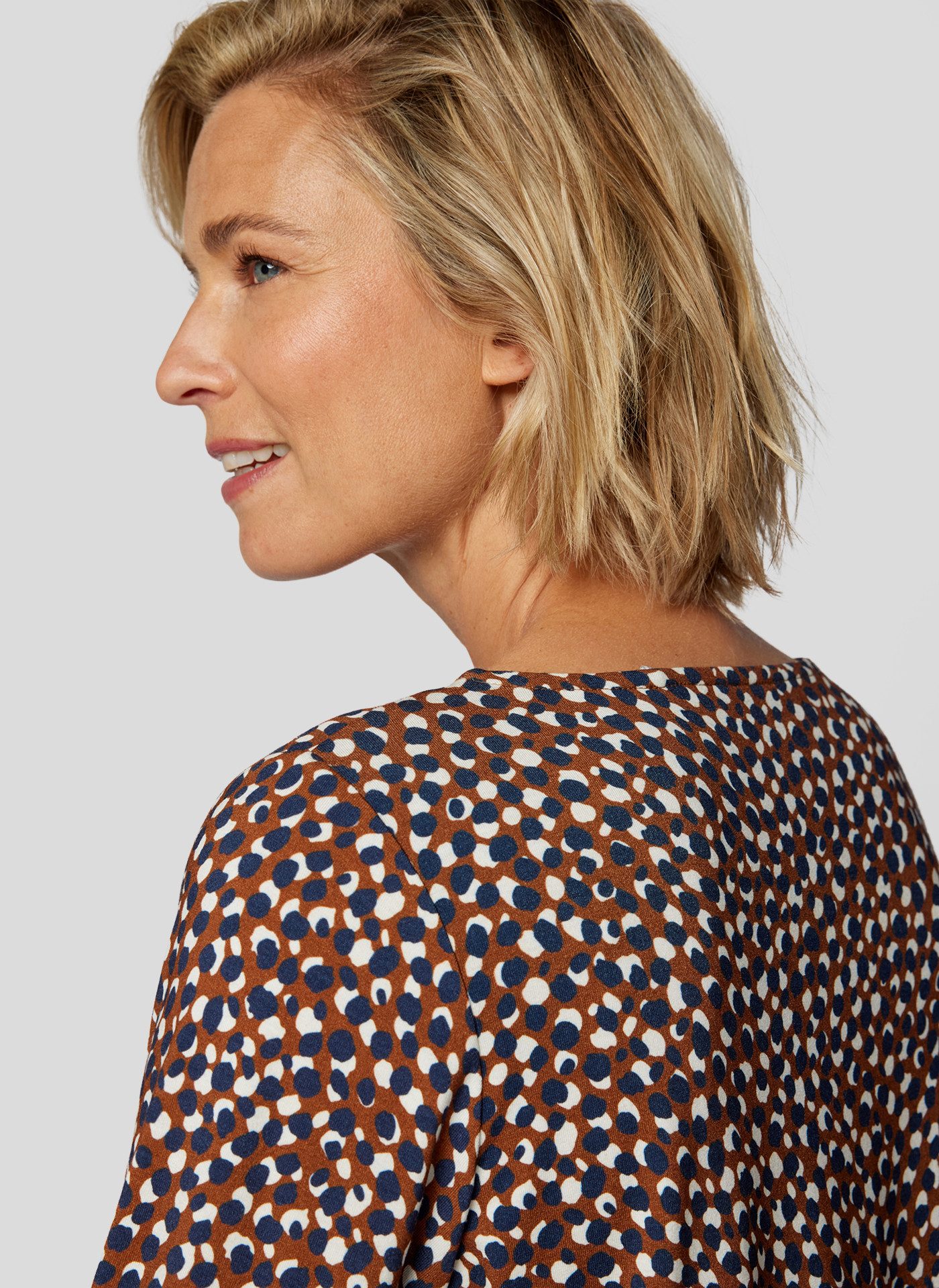 Rabe Shirt met 3/4 mouwen met all-over motief
