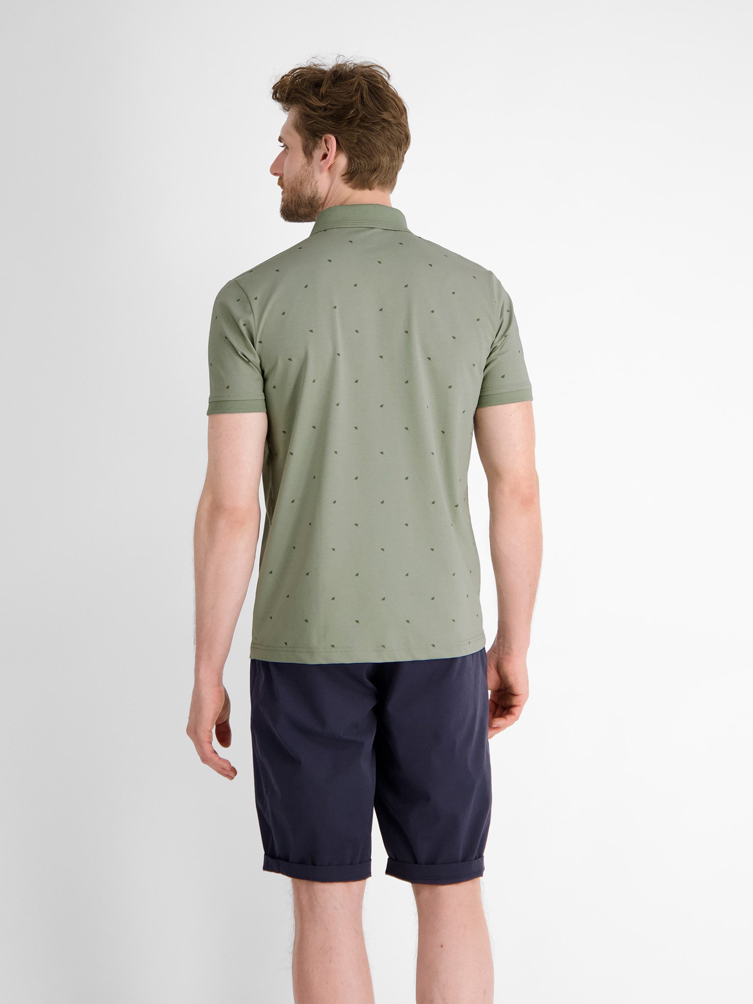 Lerros Poloshirt met all-over motief