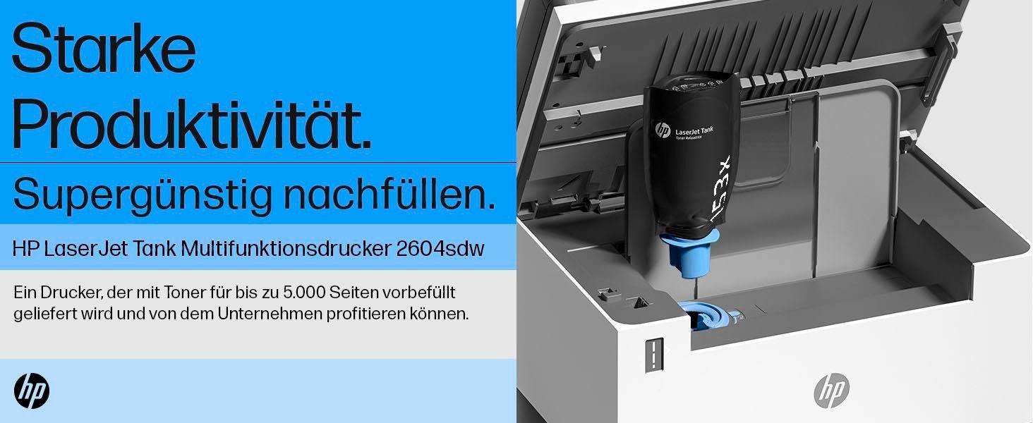HP Laserprinter LaserJet Tank MFP 2604SDW Printer