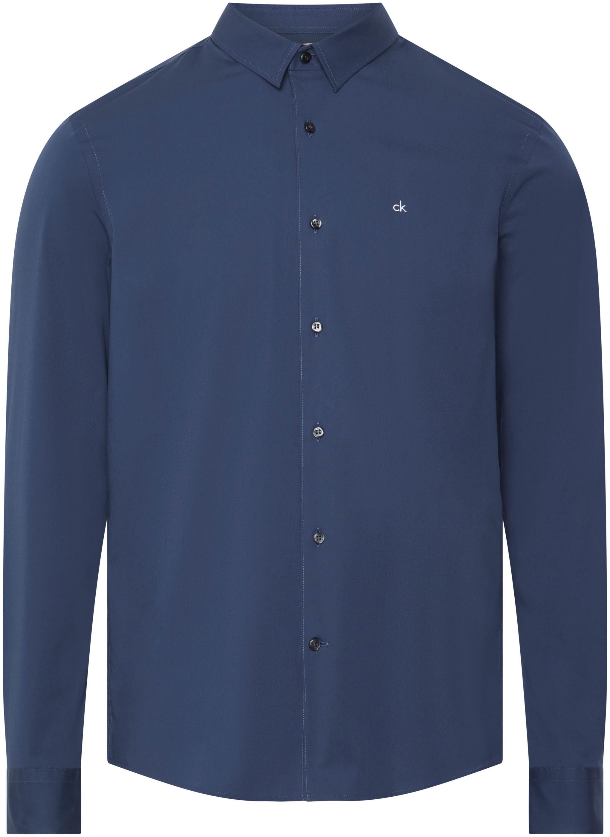 Calvin Klein Overhemd met lange mouwen SLIM FIT STRETCH POPLIN