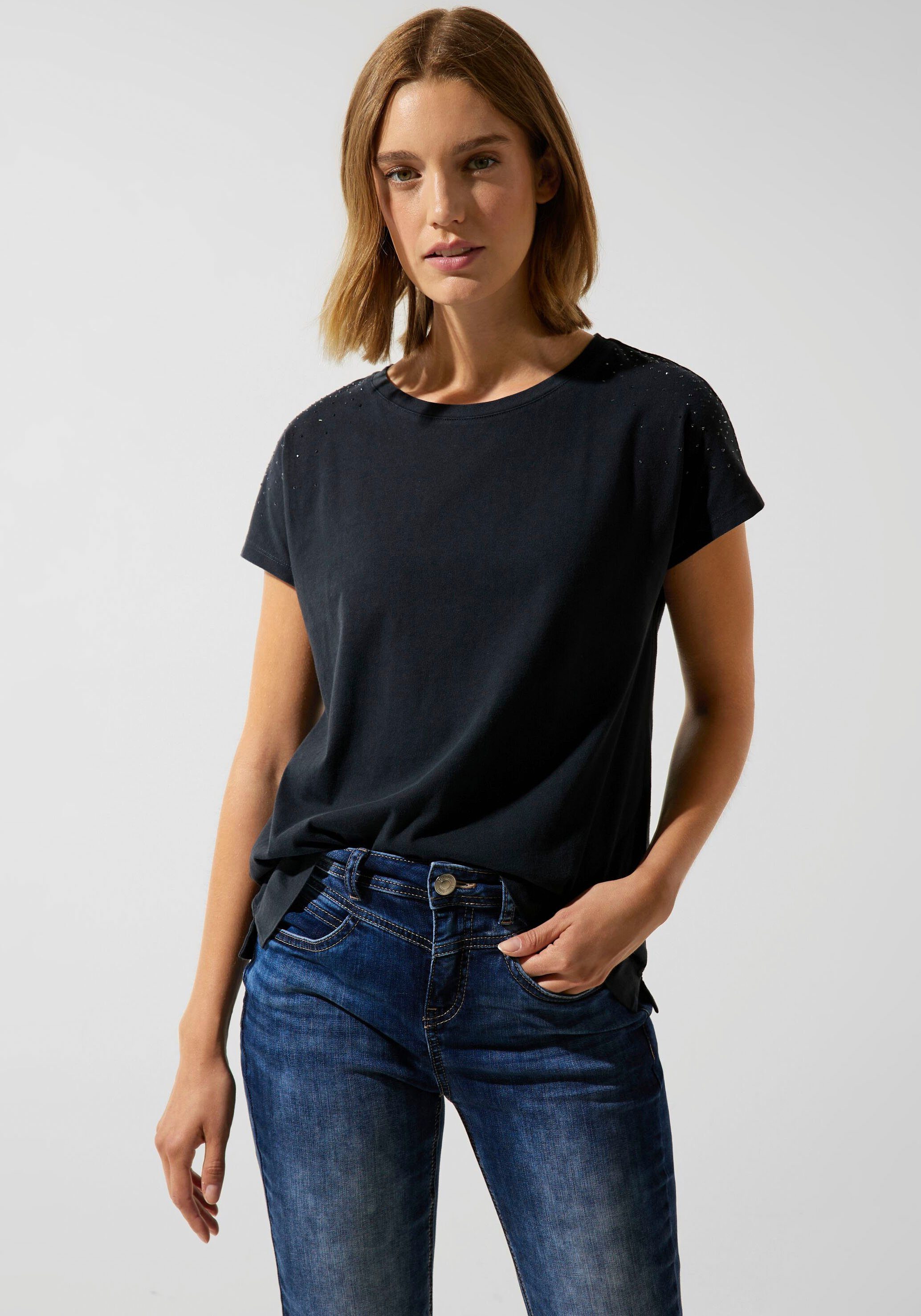 STREET ONE Shirttop met stras