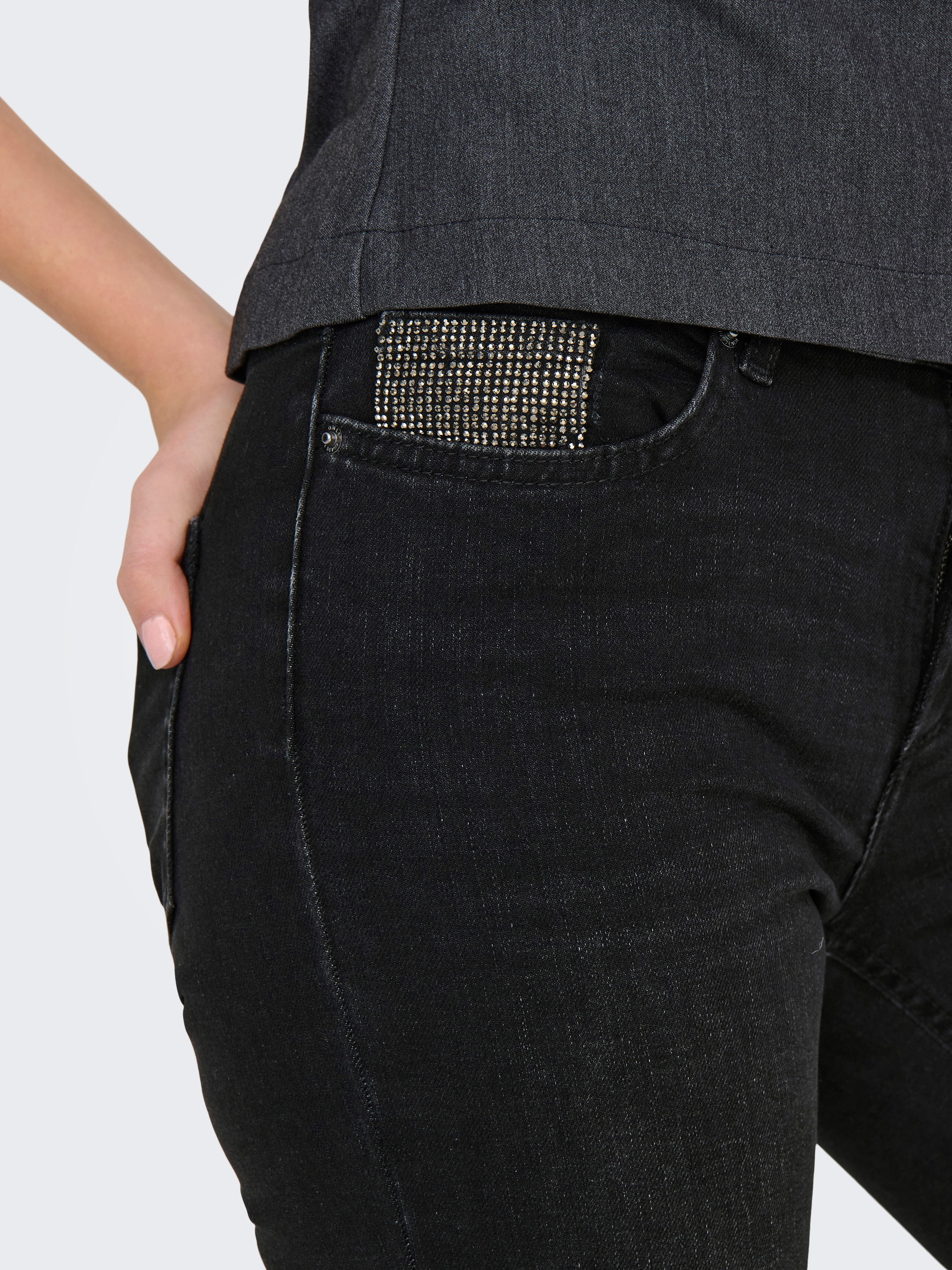 Only Bootcut jeans ONLBLUSH RHINESTONE MID FLARE DNM TAI