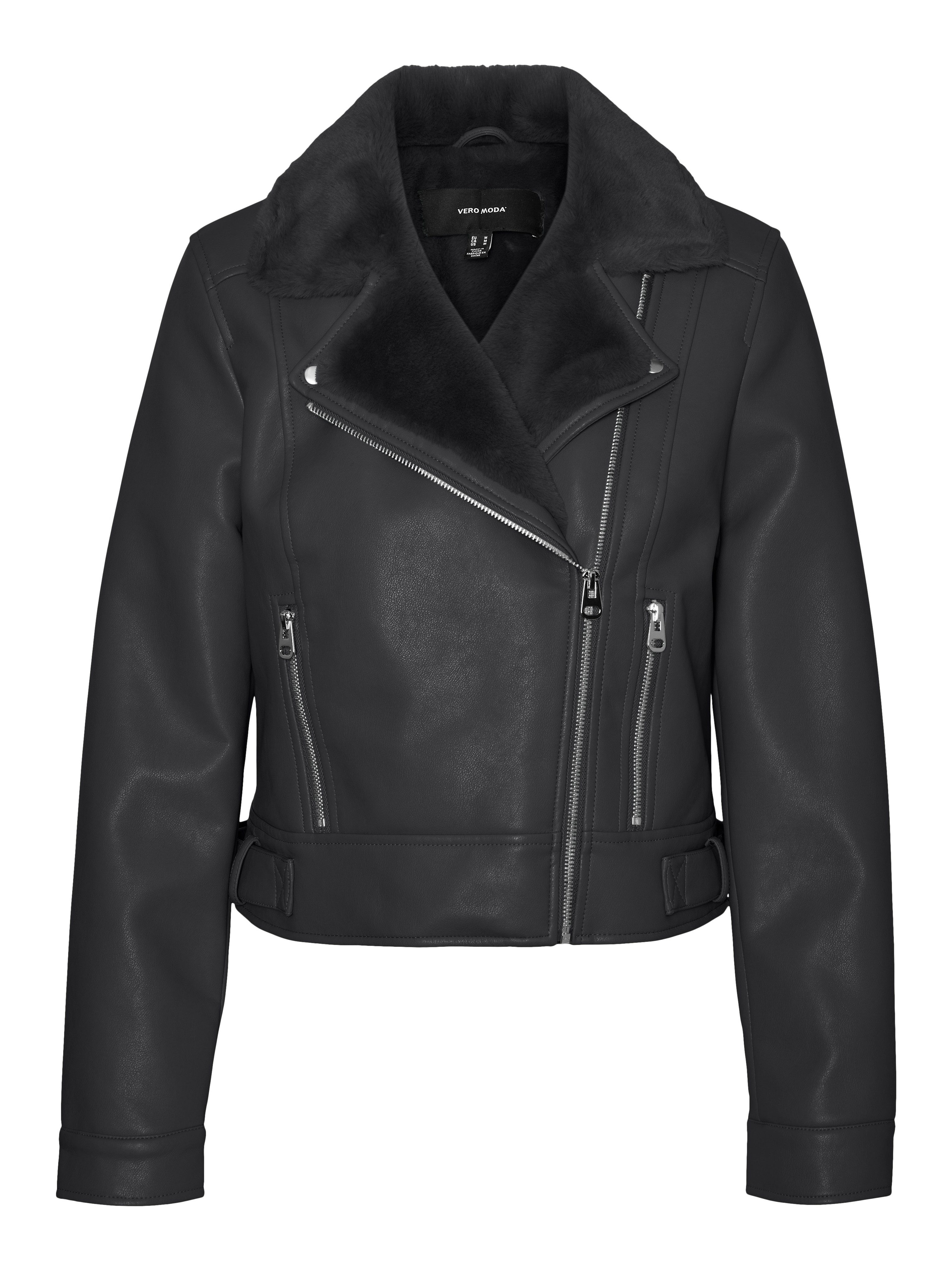 Vero Moda Imitatieleren jack VMHAILEY SHORT COATED JACKET