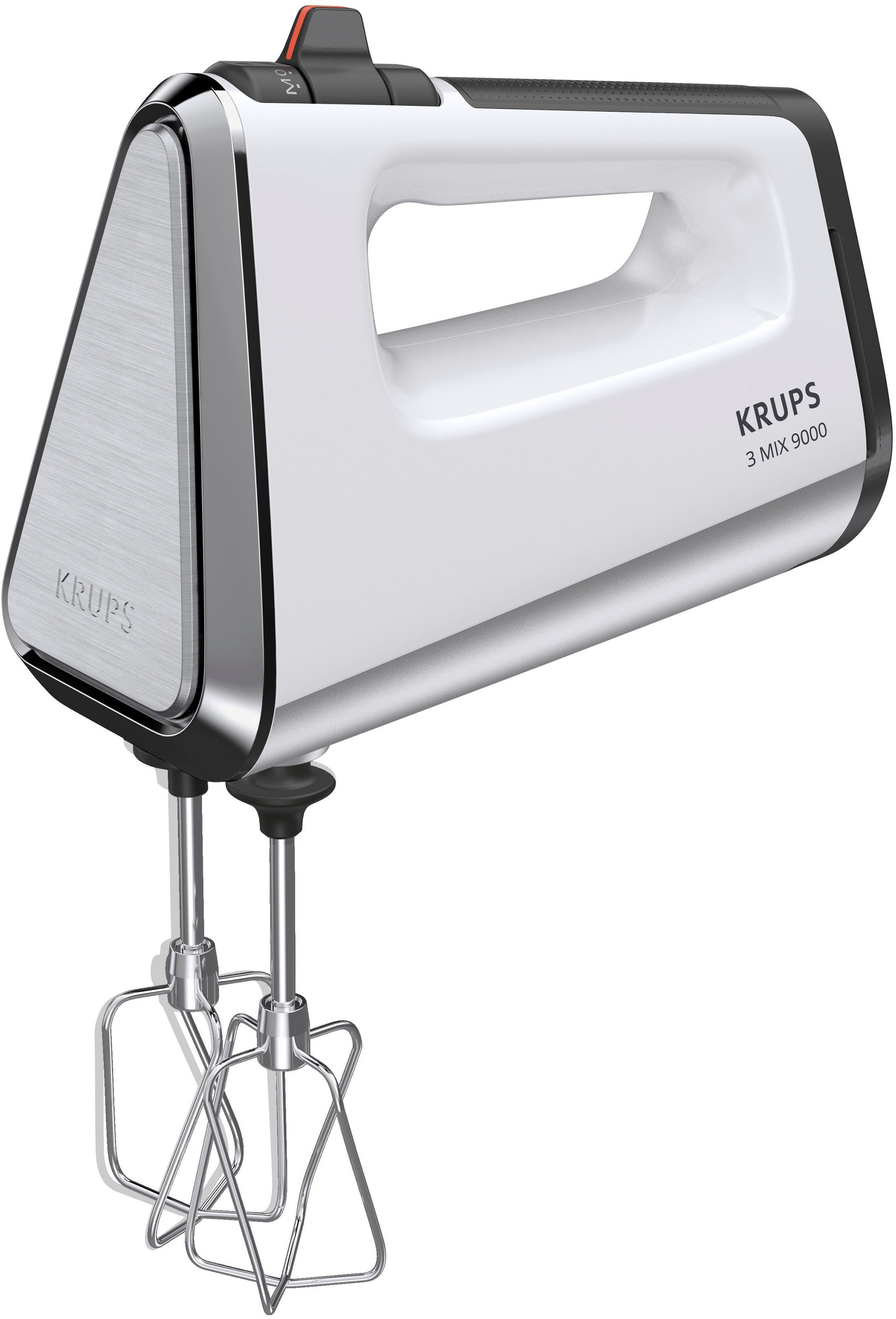 Krups Handmixer 3, Mix 9000 incl. garde, deeghaken, staafmixer-opzetstuk, maatbeker, gn9121
