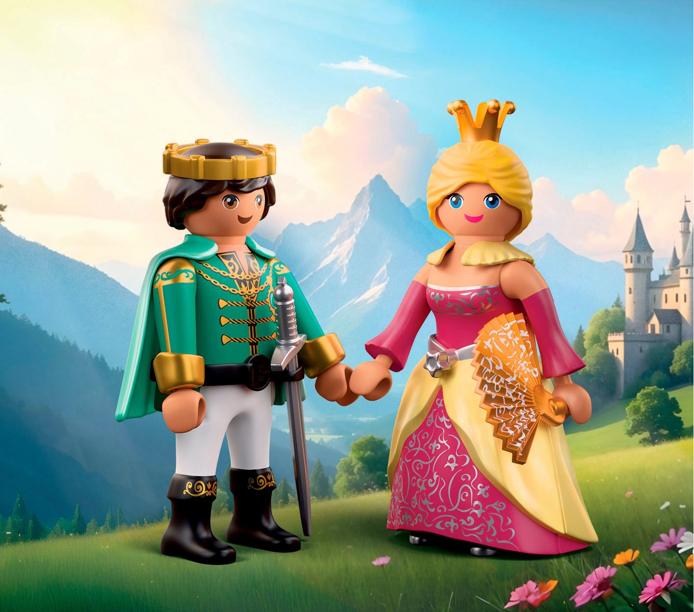 Playmobil® Constructie-speelset Prinz und Prinzessin (71886), Duo Pack (13-delig)