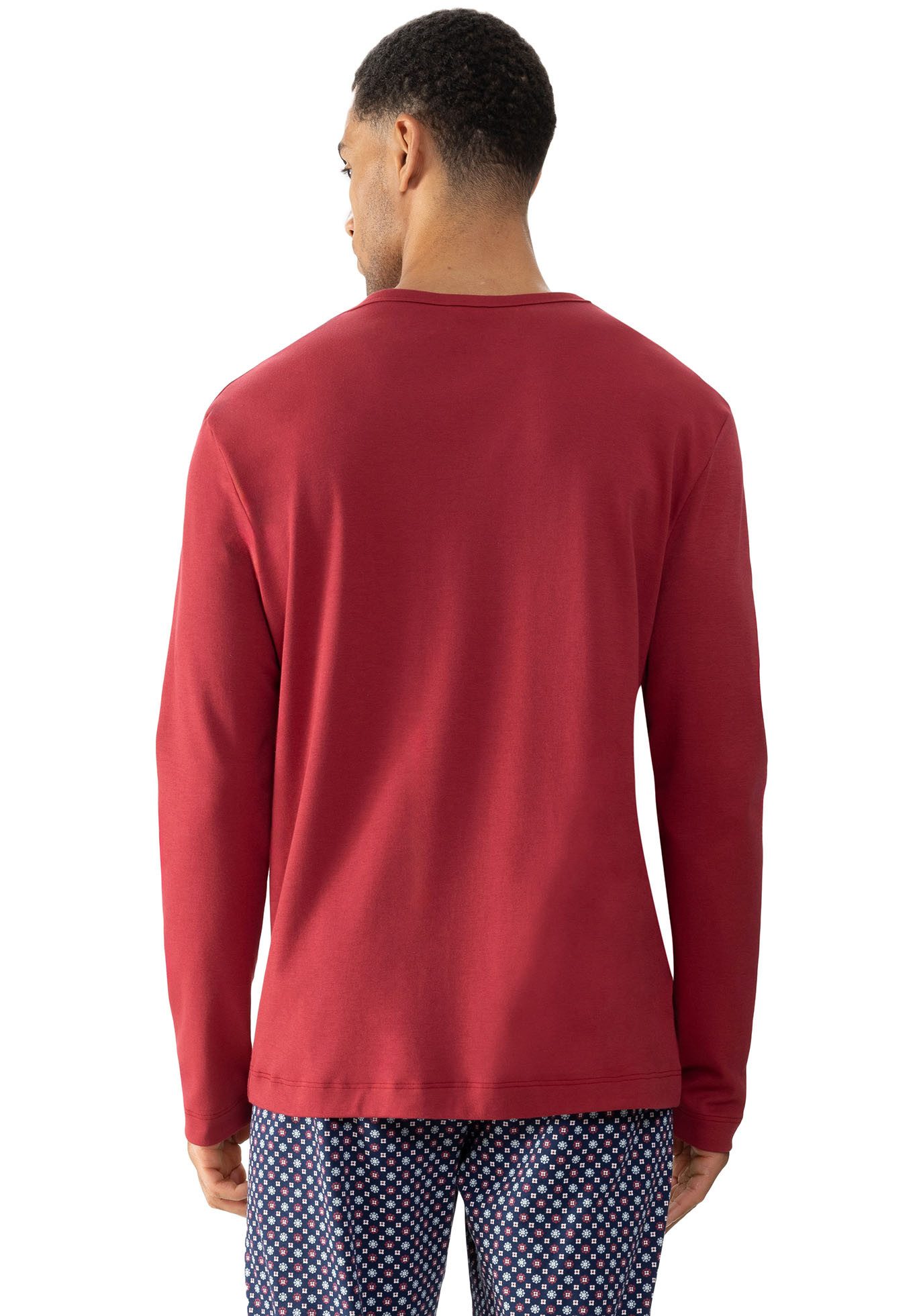 Mey Shirt met lange mouwen SOLID NIGHT T-shirt van interlock-jersey