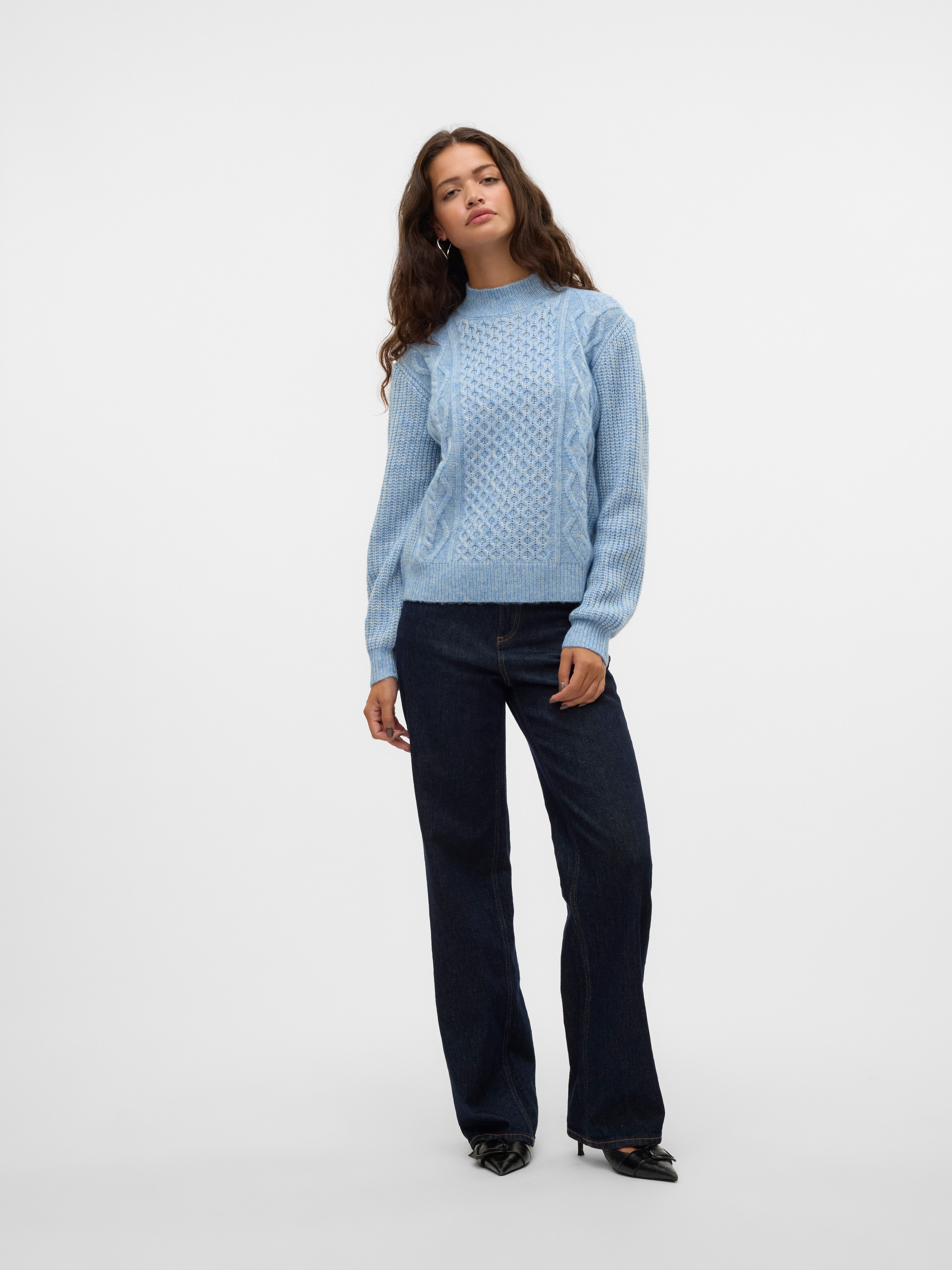 Vero Moda Trui met staande kraag VMUNIVERSE LS HIGHNECK PULLOVER GA BF