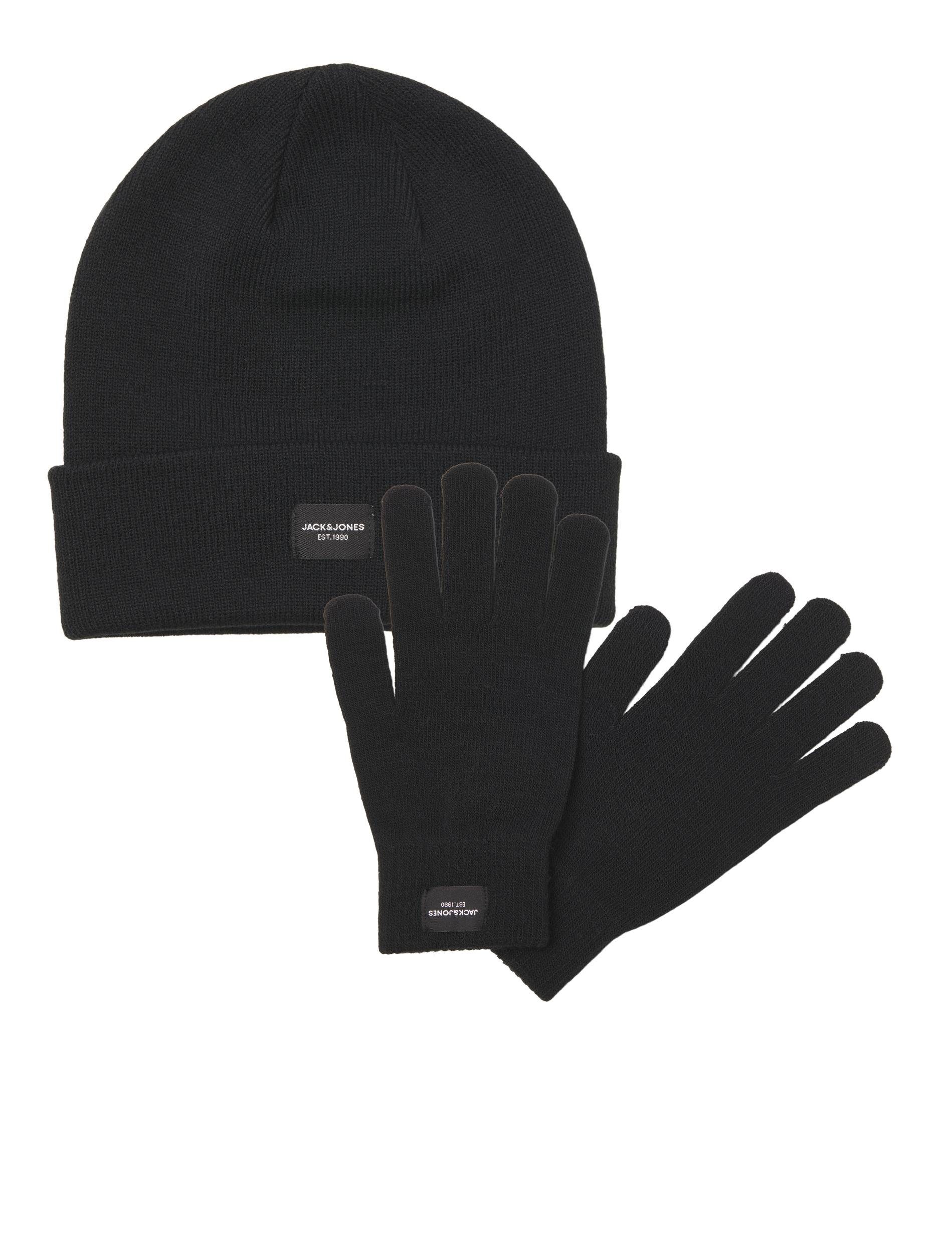 Jack & Jones Gebreide muts JACBEANIE & GLOVE KNIT GIFTBOX (set 2 stuks)