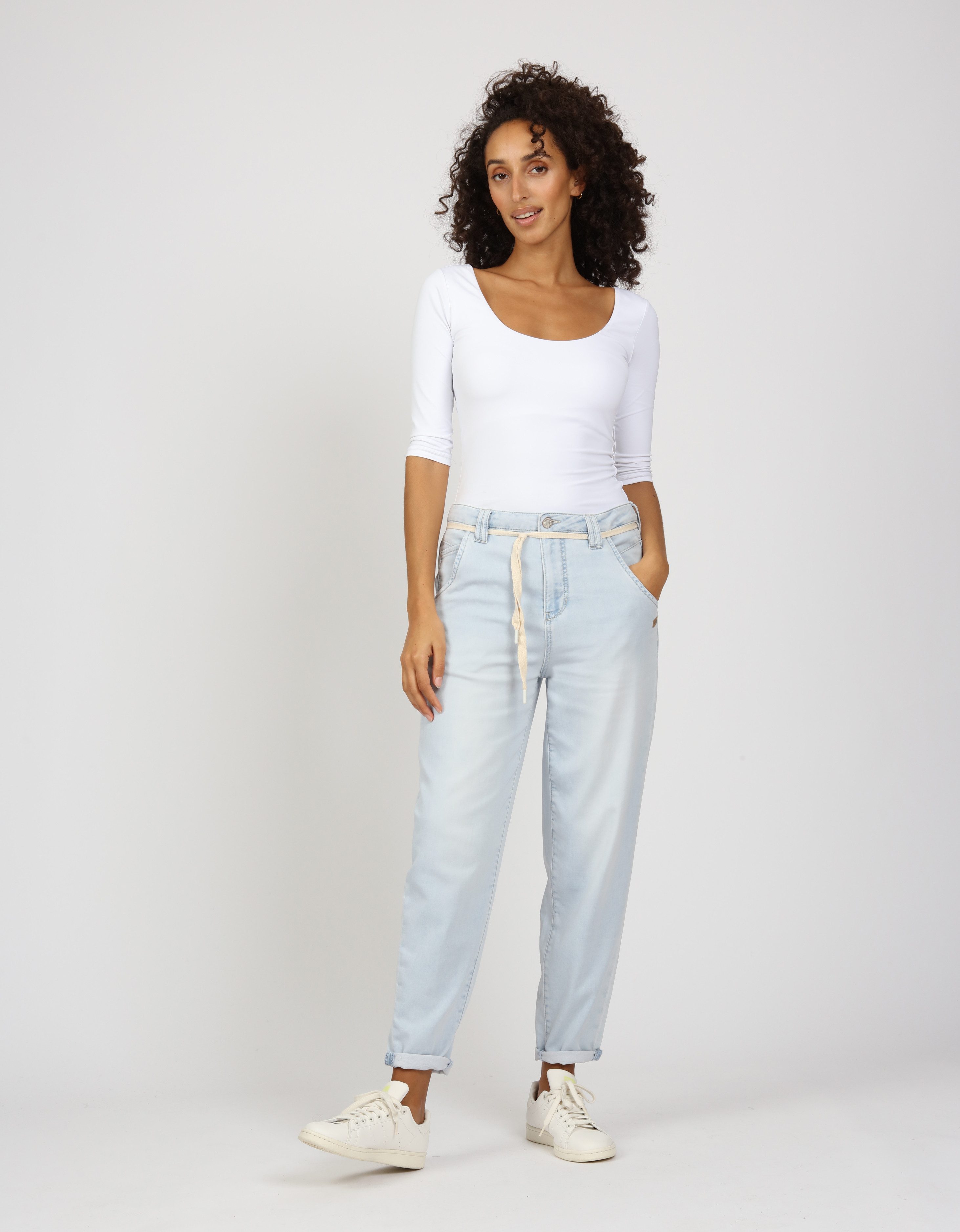 GANG 5-pocket jeans 94VIA JOGGER met koordriem en o-vorm