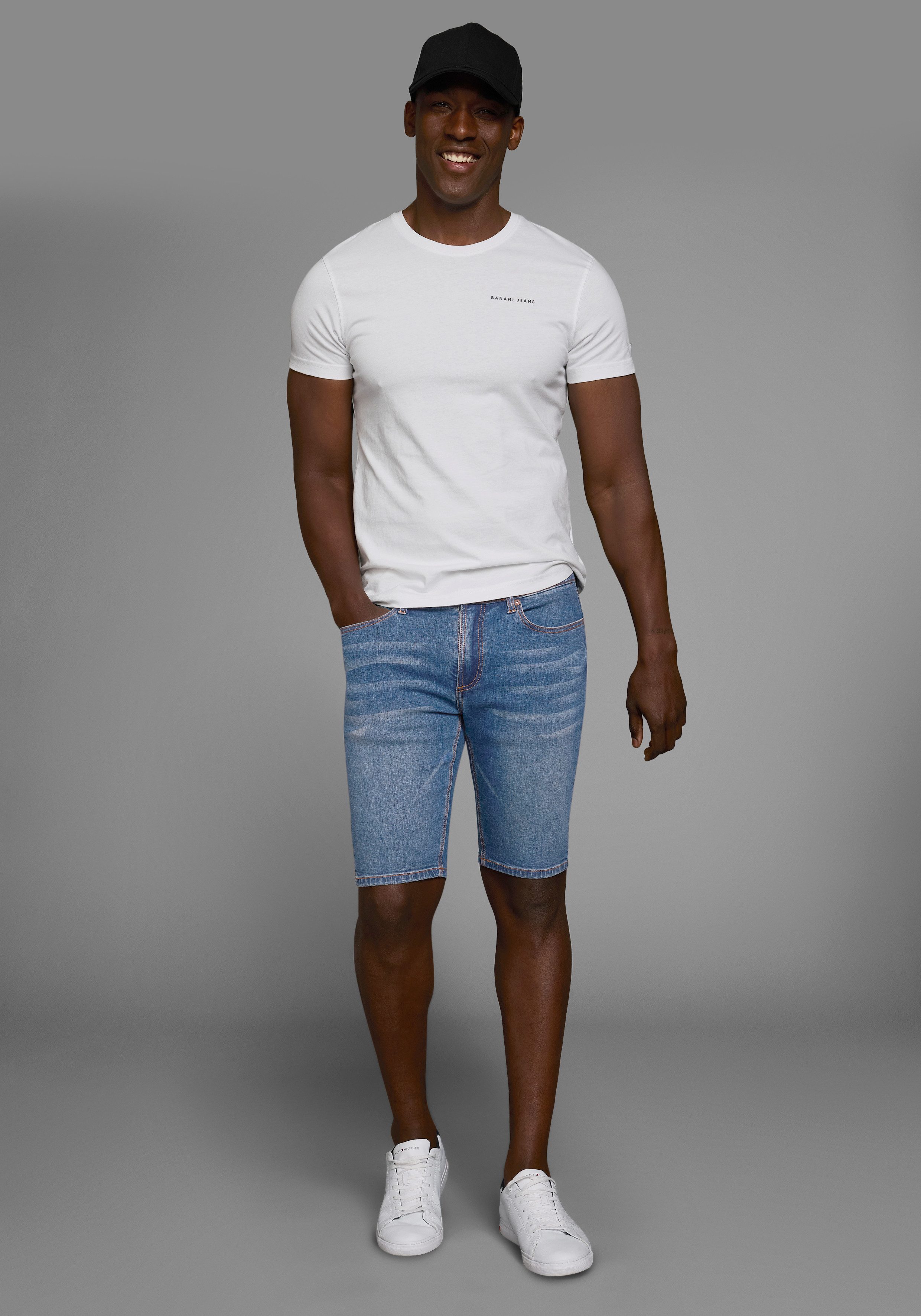 Bruno Banani Jeansshort Hutch-Shorts lage taillehoogte