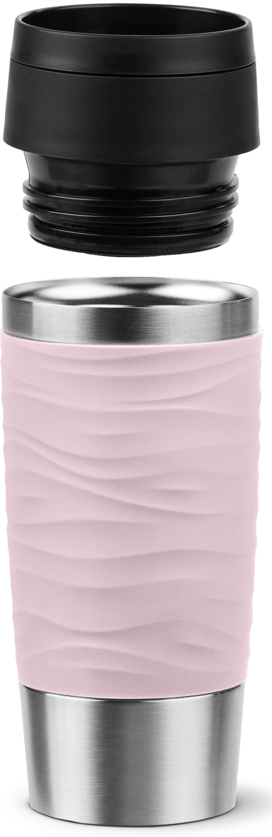 Emsa Thermosbeker Travel Mug Classic Wave 100% dicht, vaatwasserbestendig, 360° drinkopening