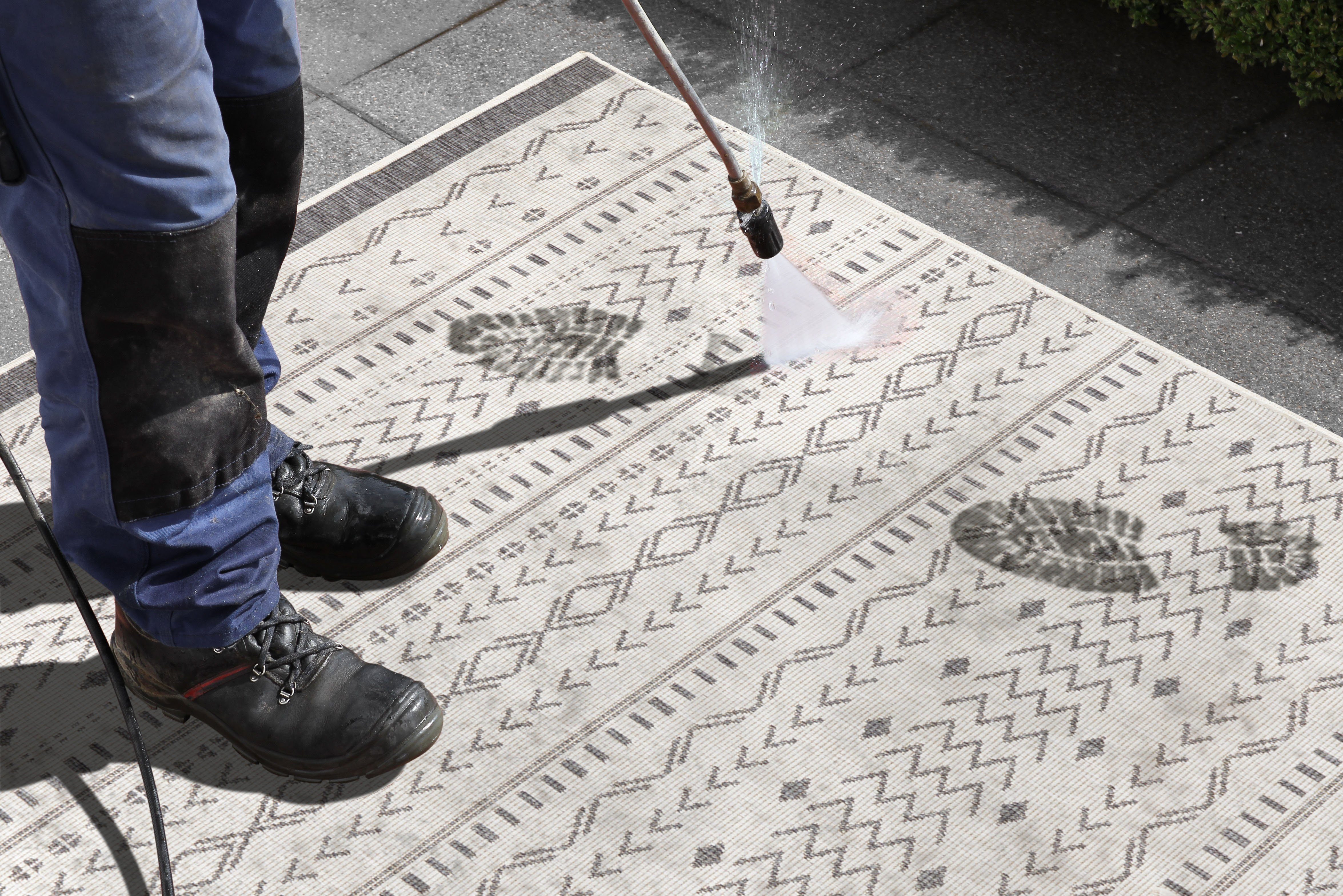 NORTHRUGS Vloerkleed Kuba omkeerbaar tapijt Binnen- en buitengebruik, weerbestendig, balkon, loper, woonkamer, waterbestendig