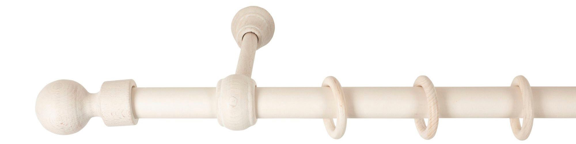 SN DECO GROUP Gordijnroede Giro 28 mm, hout, verschillende lengtes en kleuren, compleet set
